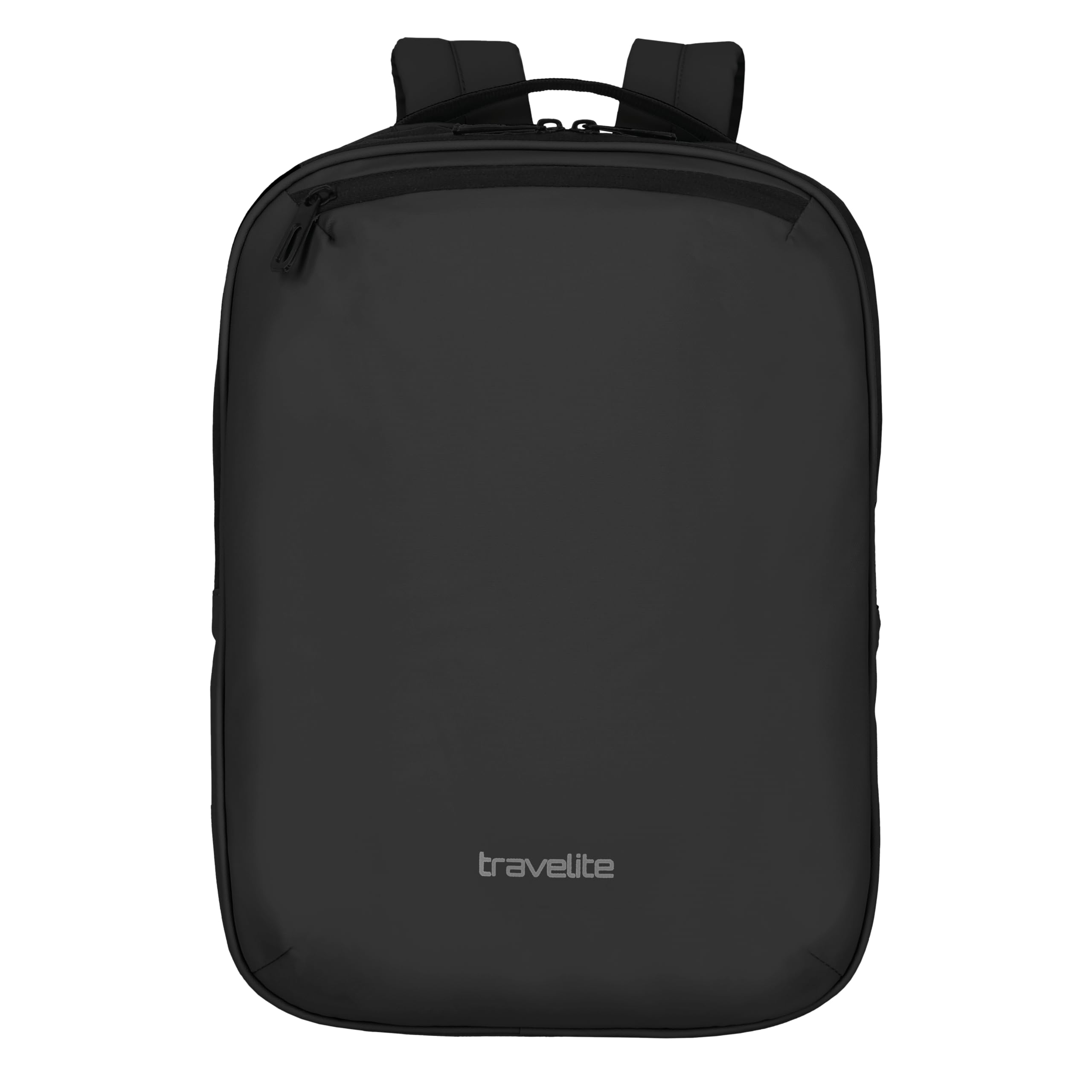 Travelite Handgepäck Rucksack, Laptopfach 13 Zoll, wasserabweisender Tagesrucksack mit Aufsteckfunktion, 40 cm, 12 Liter, 400 Gramm