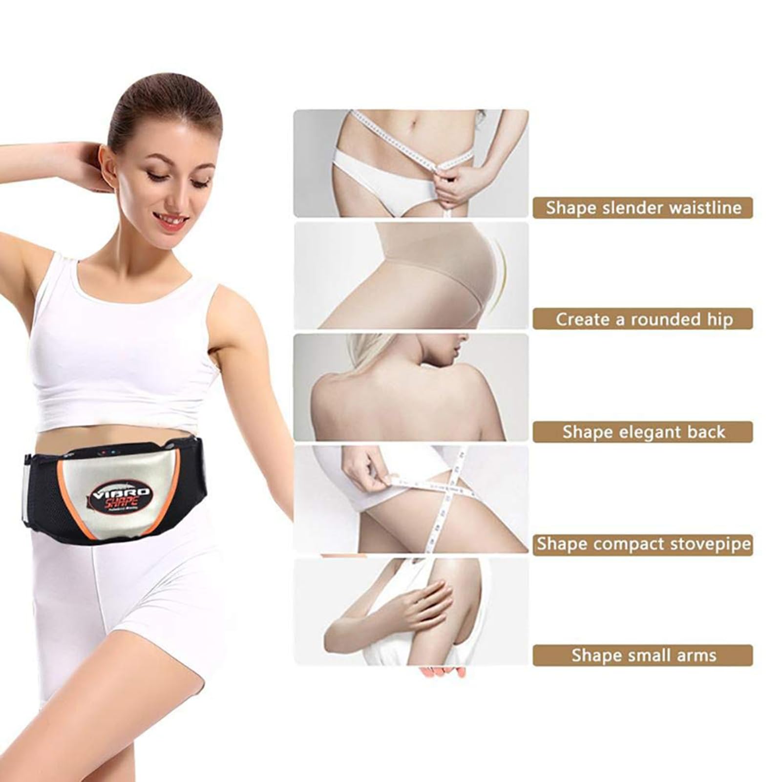 Cinture Addominali Elettrostimolatore, Cintura Massaggio Brucia Grassi, Cintura Vibrante Dimagrante per Massaggio, Cintura Massaggiante Dimagrante, Facilita la Digestione