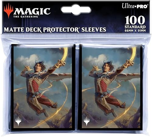 Ultra Pro - Fundas protectoras de cubierta estándar MTG Wilds of Eldraine Kellan, The FAE-Blooded (Adventure Frame) (100 unidades) protegen las