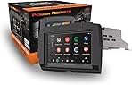HD-14KIT 7” Replacement Motorcycle Head Unit for 2014+ Harley-Davidson Touring Motorcycles, Waterproof Touchscreen, Apple Carplay & Android Auto with GPS Navigation & Bluetooth System