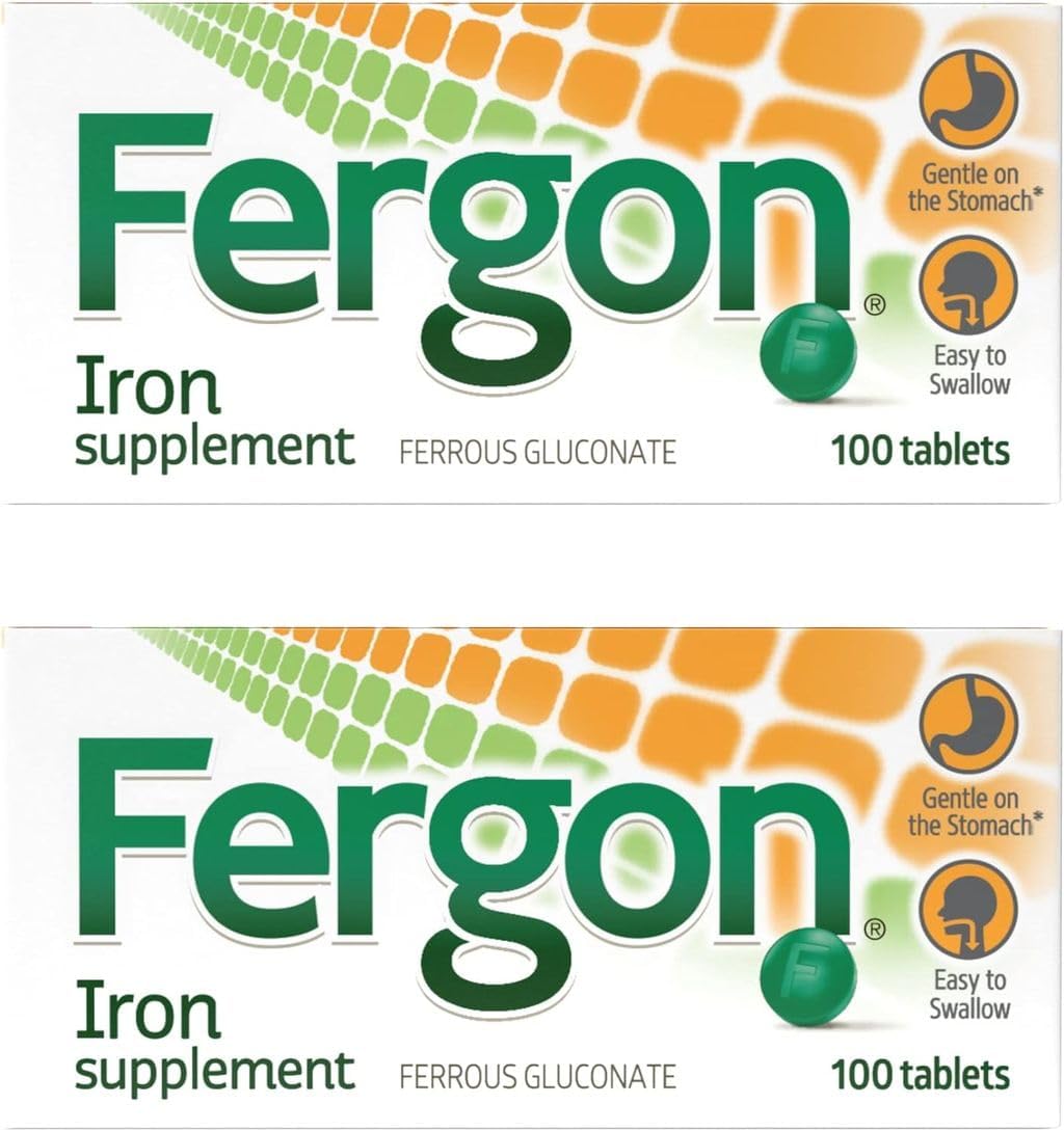 Fergon High Potency Iron Highly Soluble & Easily Digested, 27 mg Iron, 100 Tablets Fergon High Potency Iron Highly Soluble & Easily Digested, 27 mg Iron, 100 Tablets