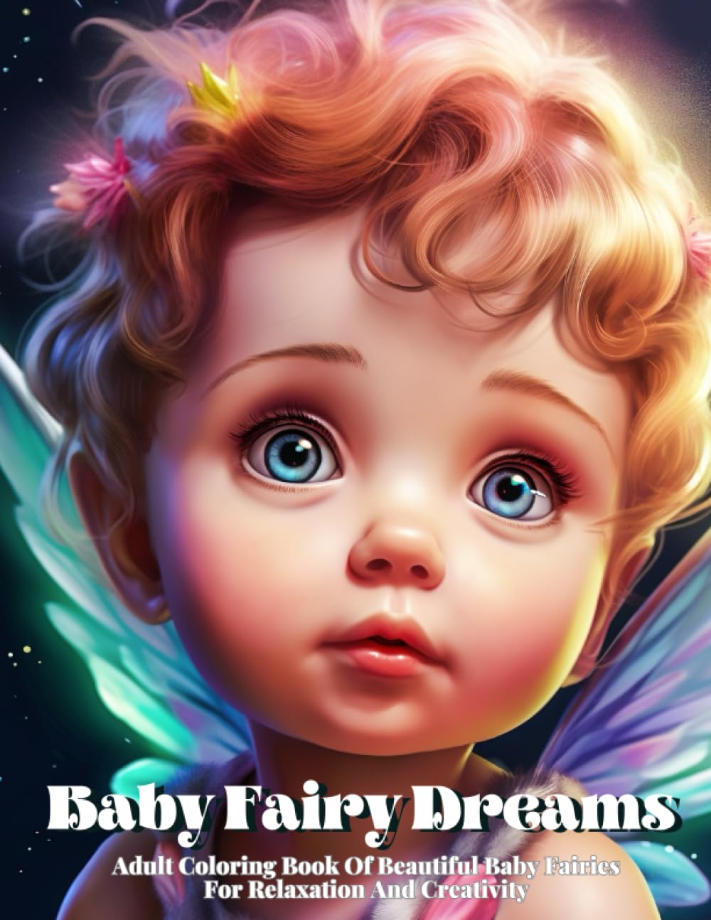 Baby Fairy Dreams: Adult Coloring Book Of Beautiful Baby Fairies For Relaxation And Creativity