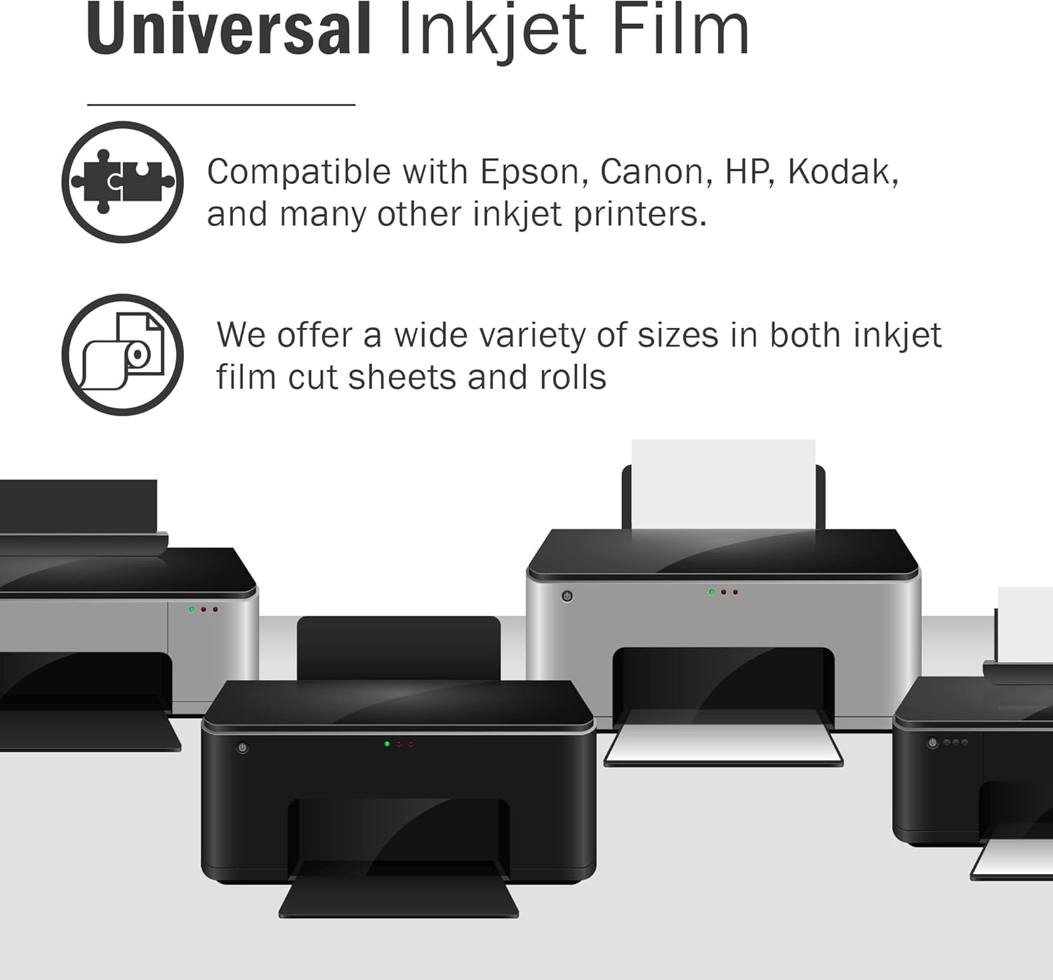 Screen Print Direct® 5 Mil Waterproof Inkjet Transparency Roll (13" x 100') - Transparency Film for Silk Screen Printing, Waterproof Inkjet Film Rolls for Screen Printers - Screen Printing Supplies