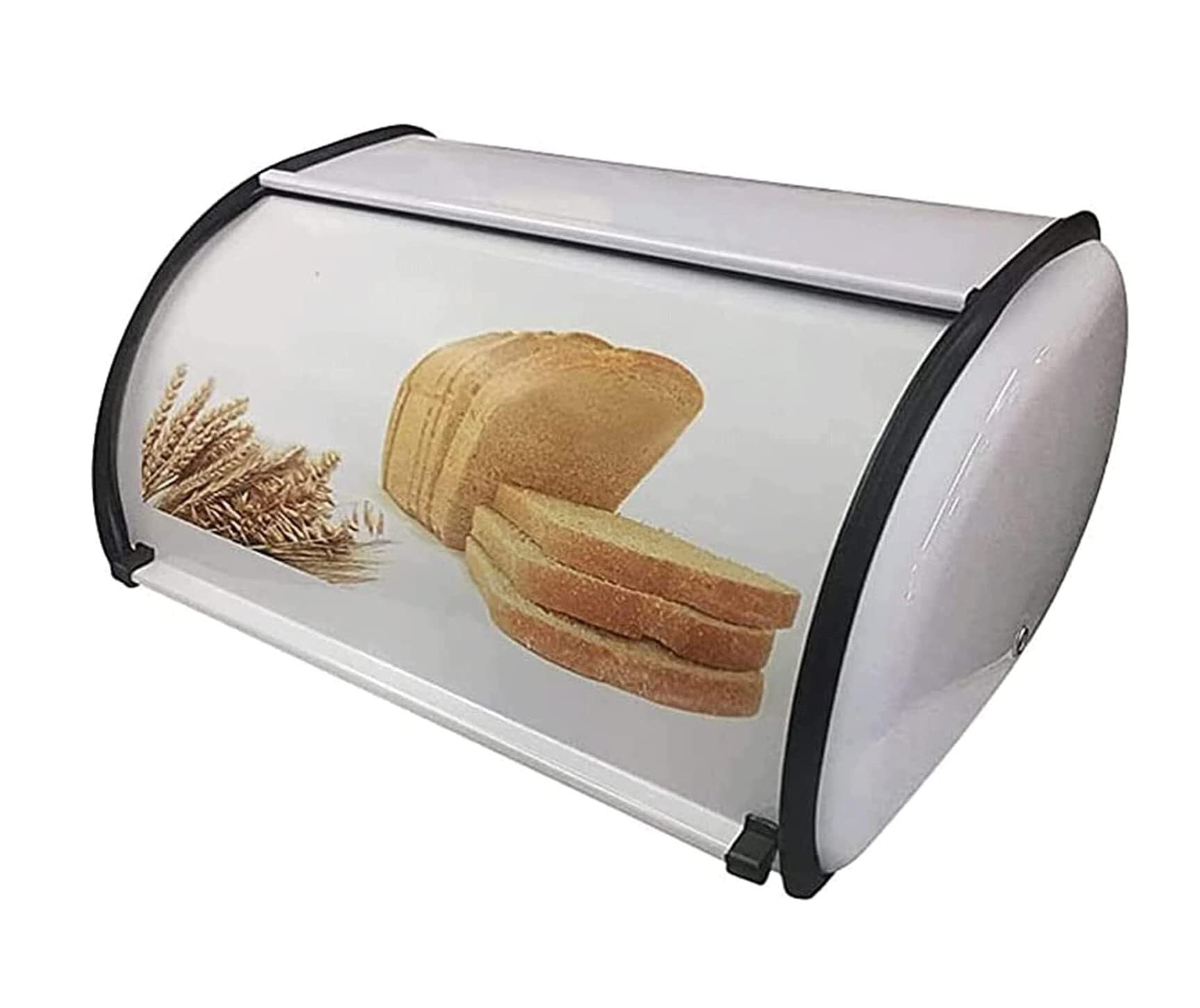 MHbdfsxz Bread Container Storage Bin Food Storage Metal Bread BoxMultifunctional HolderLarge Capacity Container Decor Cookies Pastries