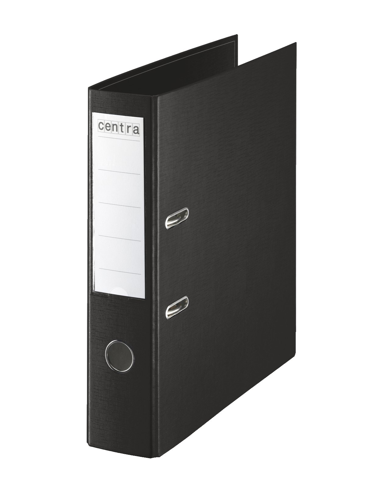Centra 75mm A4 Classeur à levier en plastique - Noir (Lot de 10)