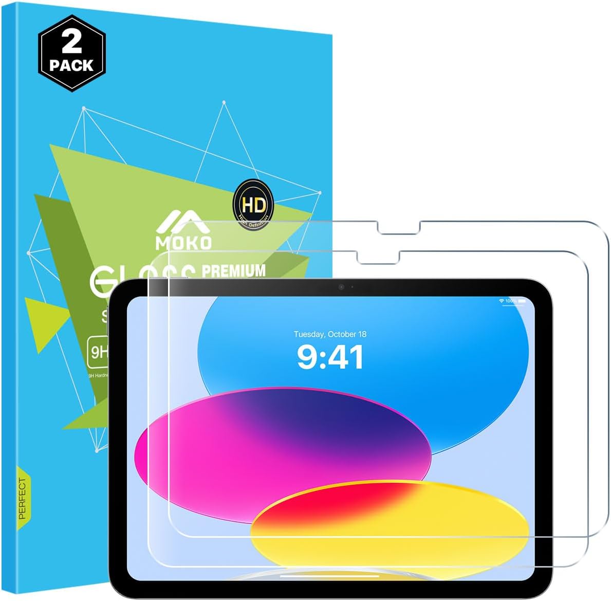 MoKo Pack 2 Protectores iPad 11ª/10ª Gen 2025/22