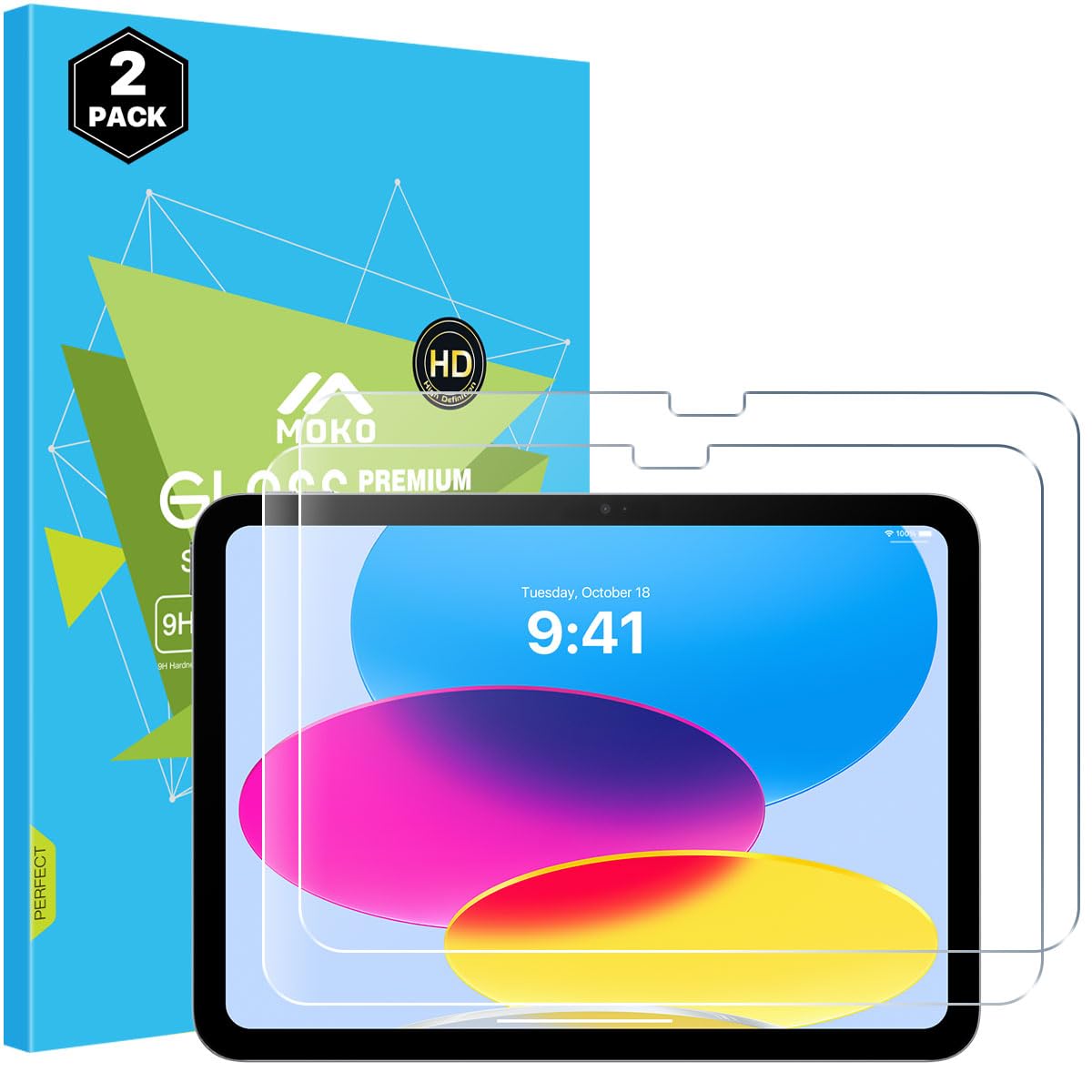Philtech Vetro Temperato Per IPad 11ª Gen (2025) E IPad 10ª Gen (2022) – Protezione Antigraffio, Trasparente E Facile Da Applicare