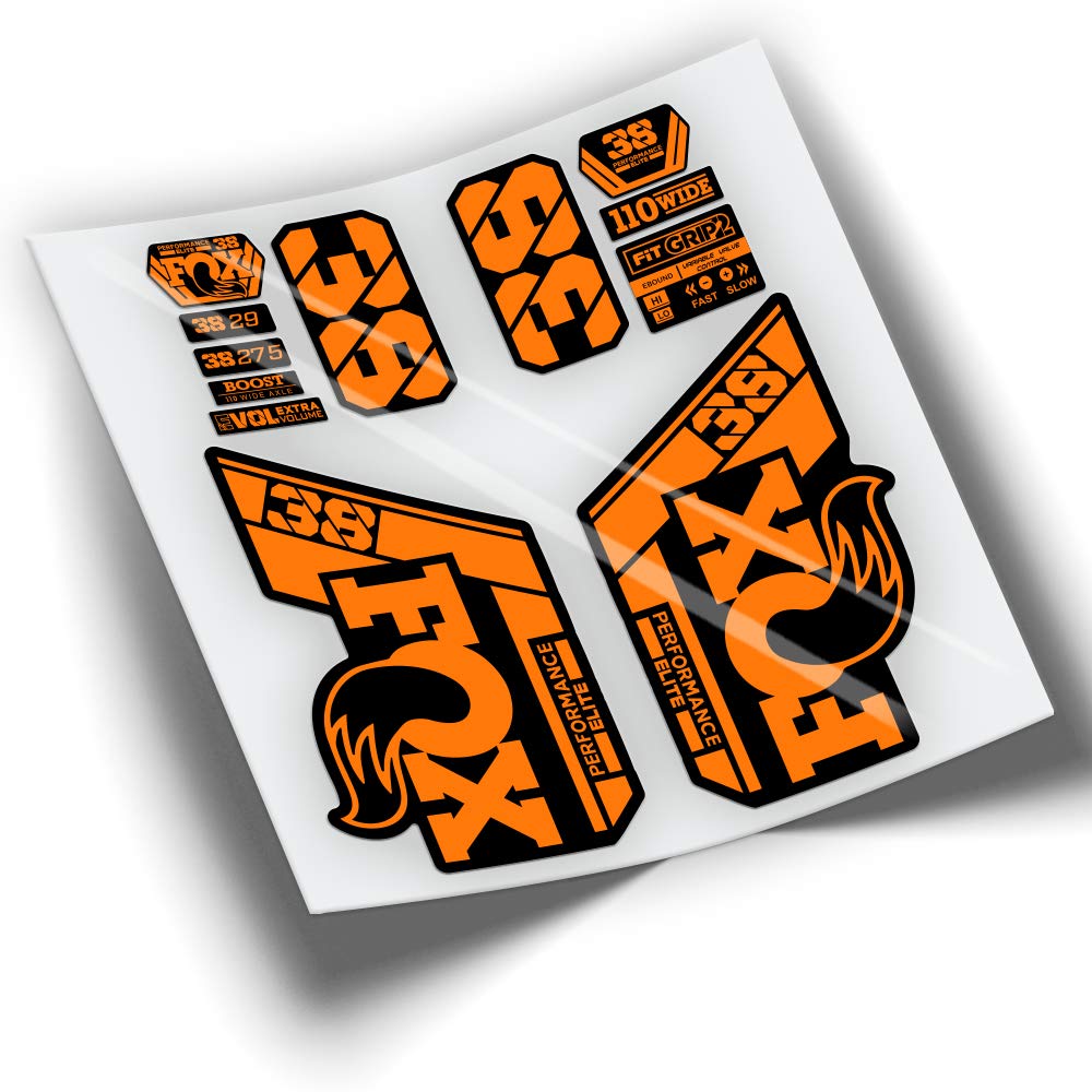 Autocollants Fourche Fox 38 Performance Elite 2021 Bicolor WP434 Blanc 010