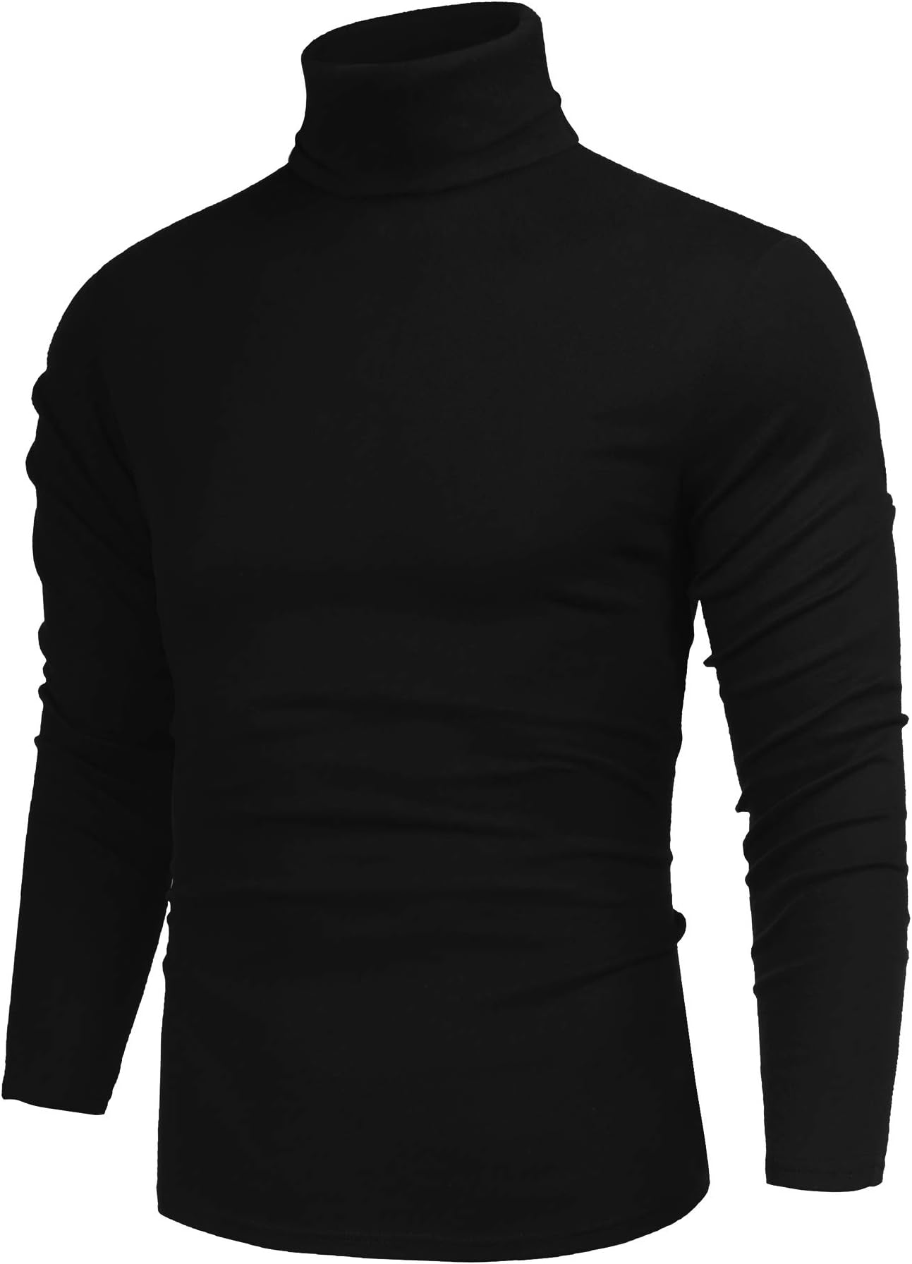 Men's Casual Slim Fit Basic Tops Knitted Thermal Turtleneck Pullover Sweater