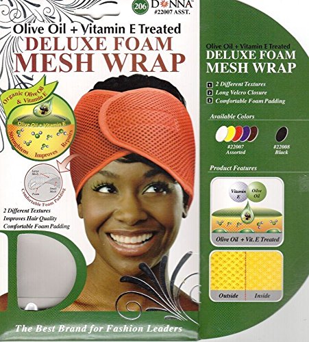 Donna's Olive Oil + Vitamin E Treated Deluxe Foam Mesh Wrap ( Random Color)