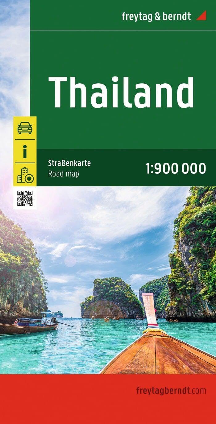 Thailand Road Map - 1:900,000 scale (freytag & berndt Auto + Freizeitkarten, AK 184)