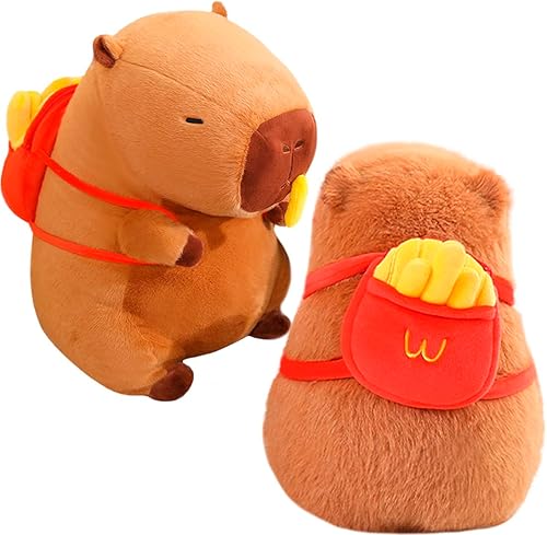 ELAINREN Juguete de peluche para perro caliente, hamburguesa con queso negro, muñecos de comida de peluche, almohada de hamburguesa para perro,