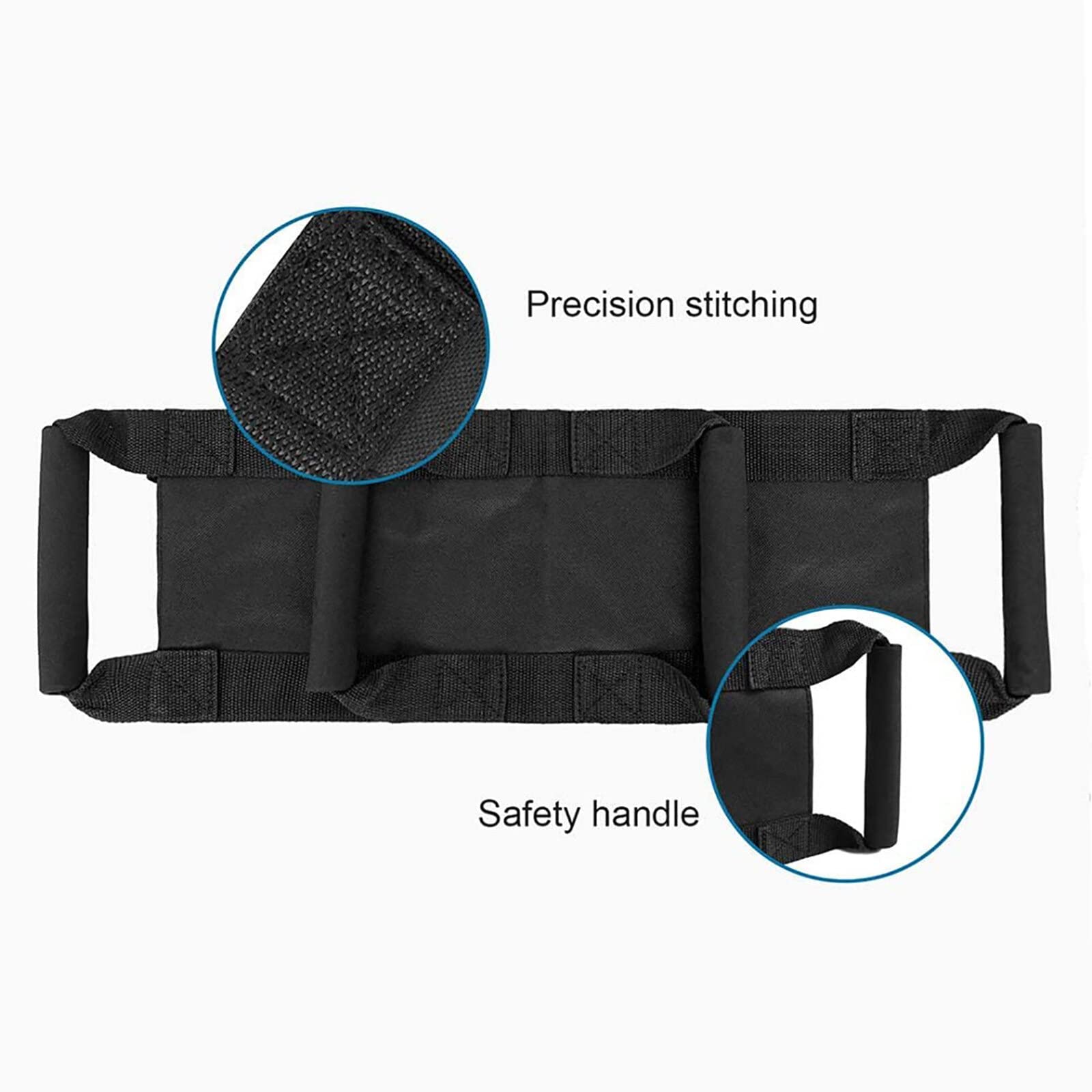 NCONCO Harnais de sécurité pour moto - Sangle de siège de moto - Ceinture de sécurité avec quatre poignées - Réglable pour les enfants
