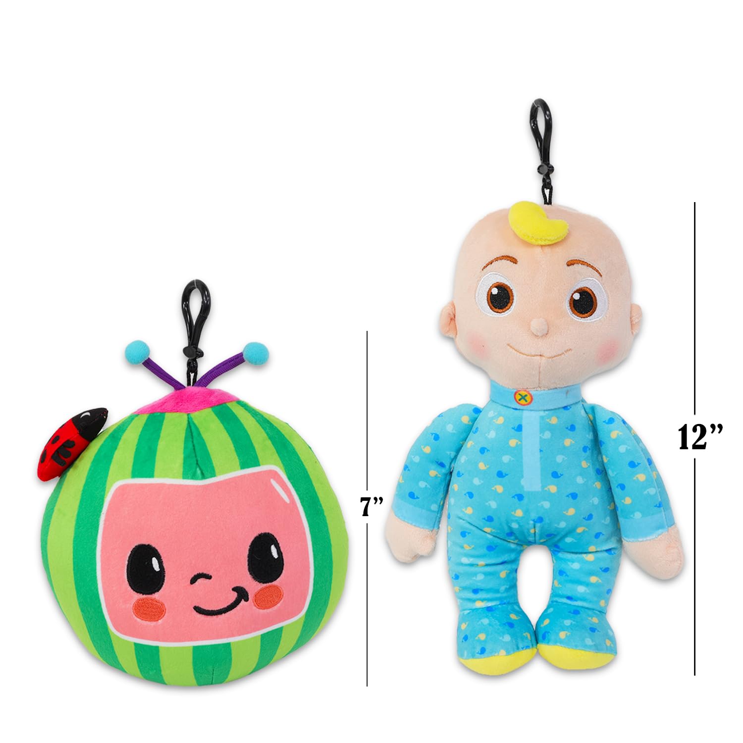 Amazon.co.jp: CoComelon ぬいぐるみセット - 12インチ JJ & 7インチ