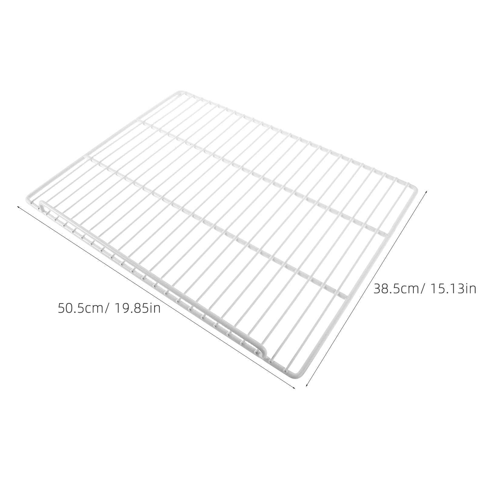 Kisangel Ripiano in filo metallico di ricambio per congelatore e frigorifero, ripiano a griglia in filo metallico resistente per refrigeratore, ripiani per vetrina refrigerata e mobiletto per bevande.