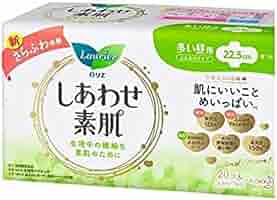 Amazon | ロリエ しあわせ素肌80枚多い昼用22.5CM羽つき 20個X 4