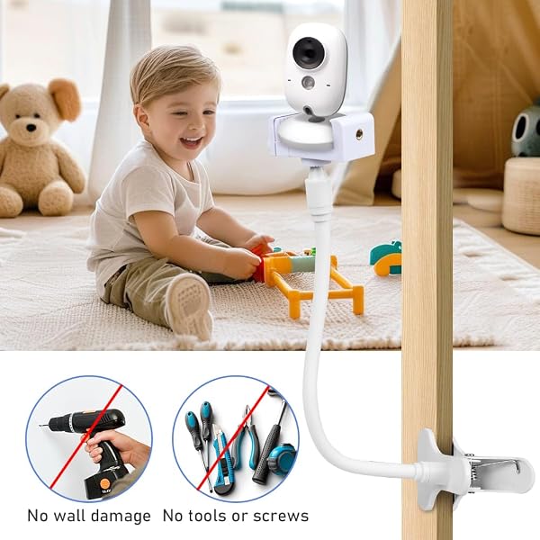 OFFCUP Supporto per Baby Monitor Flessibile Supporto per Potocamera Supporto Universale per Cellulare Pieghevole Compatibile con Philips Avent ieGeek BOIFUN GHB Hellobaby -Supporto Universale - 5