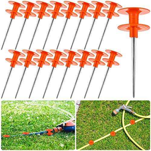 20 Pcs 10 Inch Garden Hose Guide Spike Sturdy Rust Free Zinc Metal Stake Garden Hose Stakes For Keeps Garden Hose Out Of Flower Beds Indoor Plants Water Hose Holders #TOP8