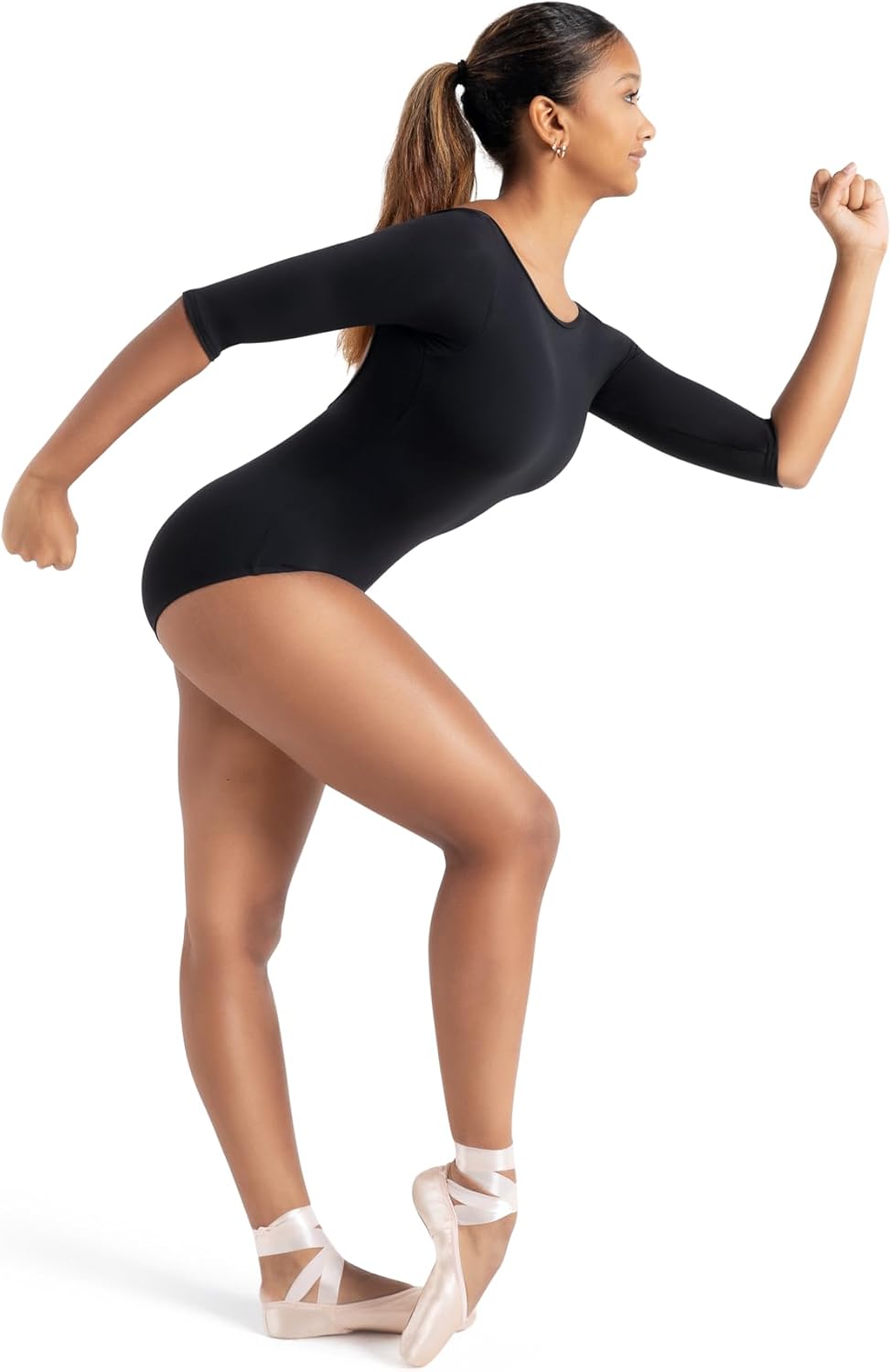 Capezio womens Capezio Boatneck 3/4 Sleeve Leotard - Image 3