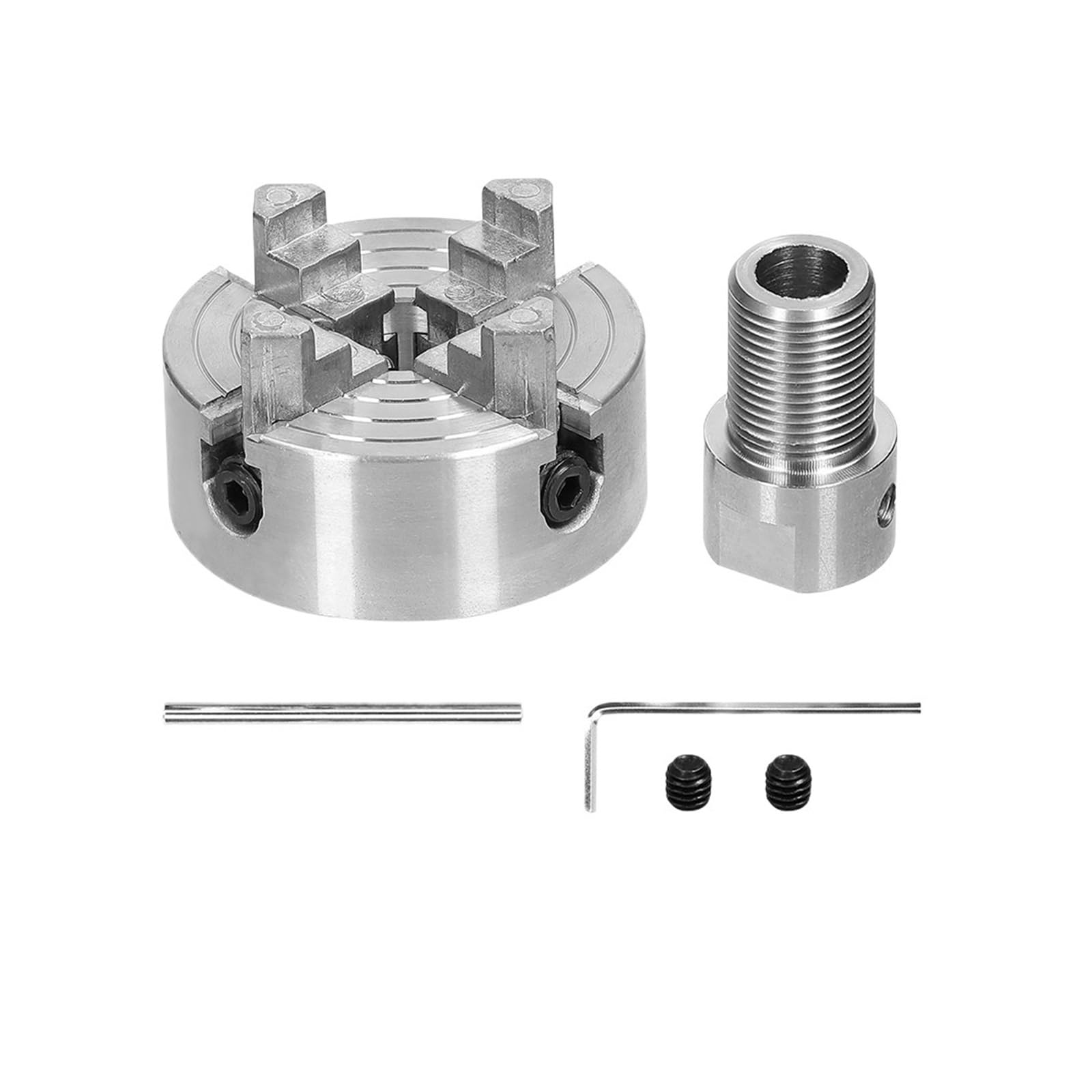 Uchwyt tokarski 3 szczęki/4 szczęki ręczna samocentrująca śruba mocująca do szlifowania frezowania tokarka Odporność na zużycie(4 jaws-3.17mm)