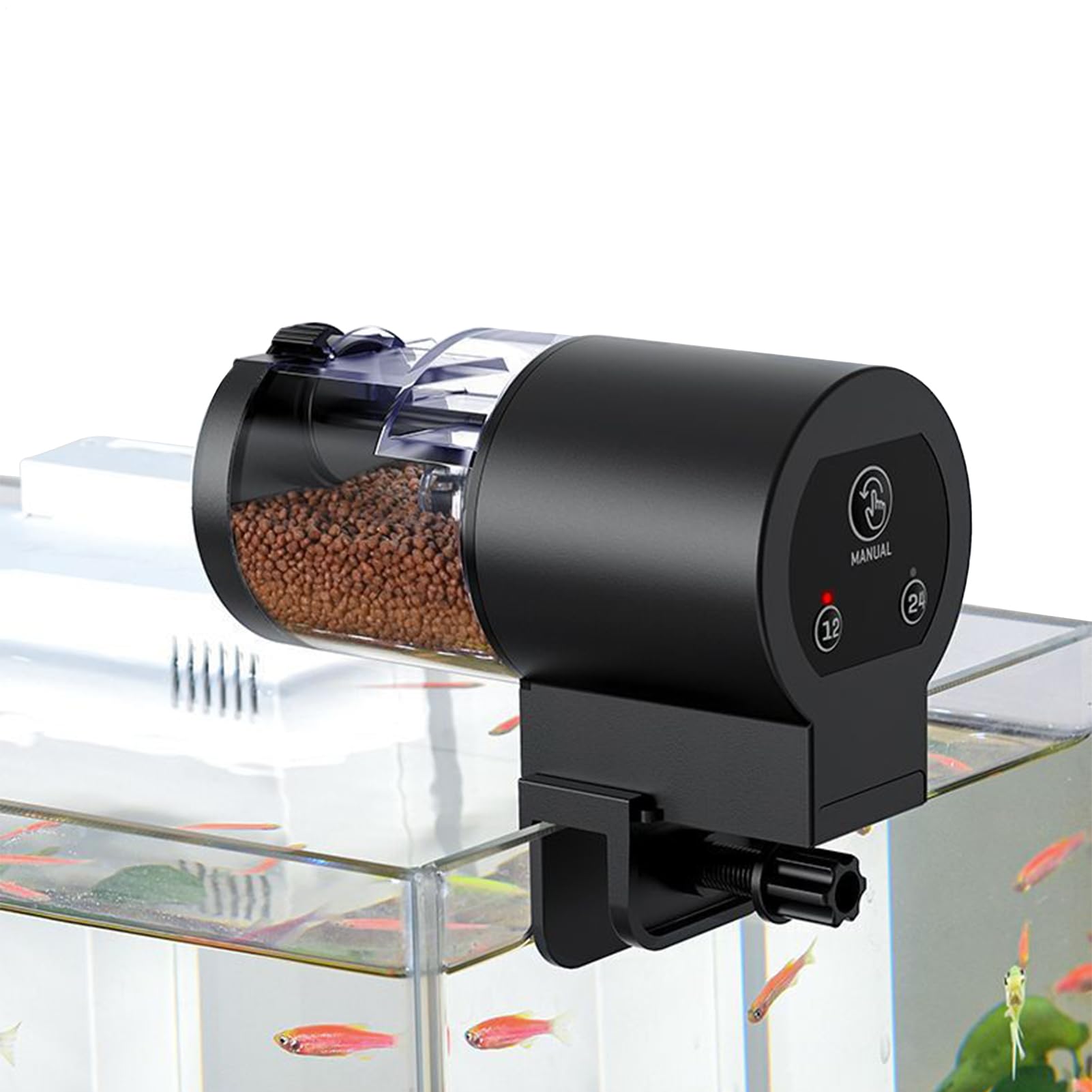 Alimentador automático para peces antihumedad que evita comida húmeda en acuarios de camarones