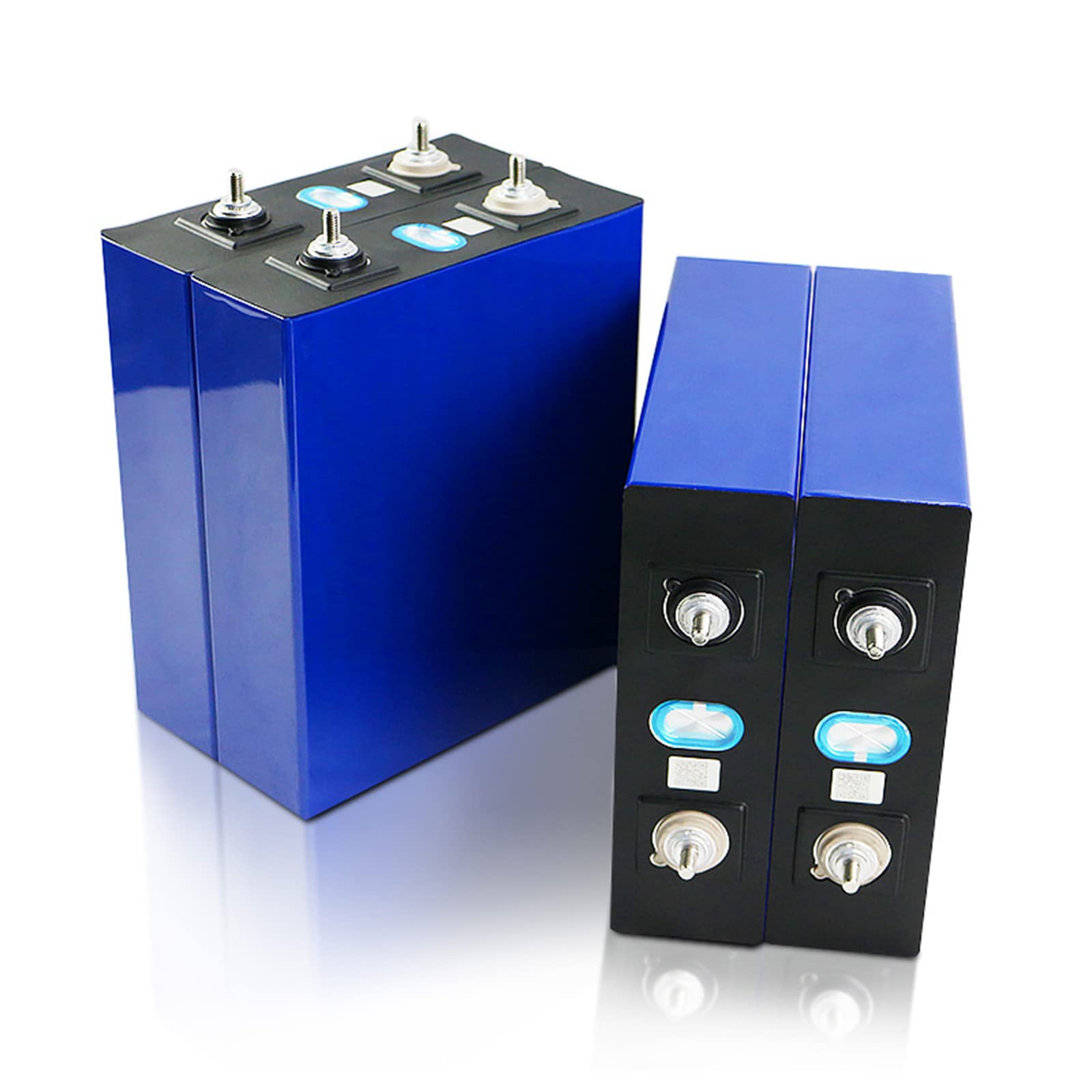 ZTZBFGM4 Pieces 3.2V 100Ah/200Ah/300Ah Lifepo4 Battery DIY 12V/24V/48V Battery Pack for RV Boat Solar Storage System Golf Cart,4PCS 12V 200Ah