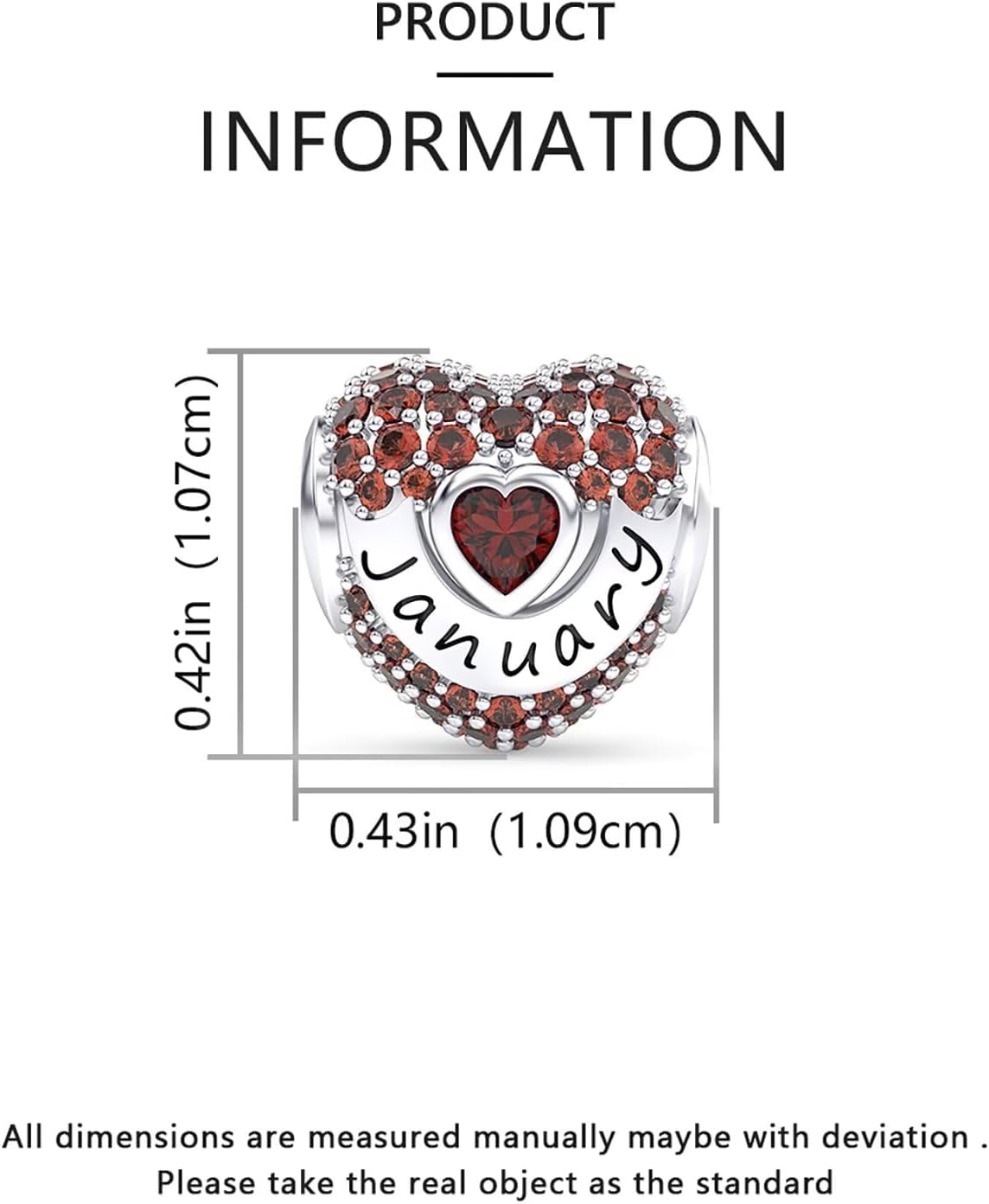 YUVUXE Birthstone Charms Bead Charm for Women Bracelets and Necklaces 925 Sterling Charms for Bracelets Birthday Mother's Day Christmas Jewelry Gifts For Women - Image 2