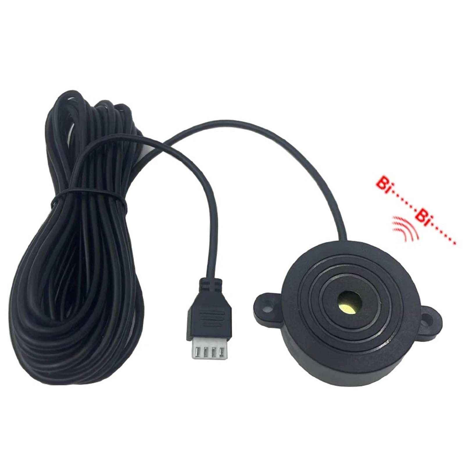 Sensor PDC Kit Sensor Aparcamiento Coche 12V 22mm Universal Con 4 Zumbadores Radar De Marcha Atrás Alerta Sonora Sistemas Control Distancia Aparcamiento(Gray)