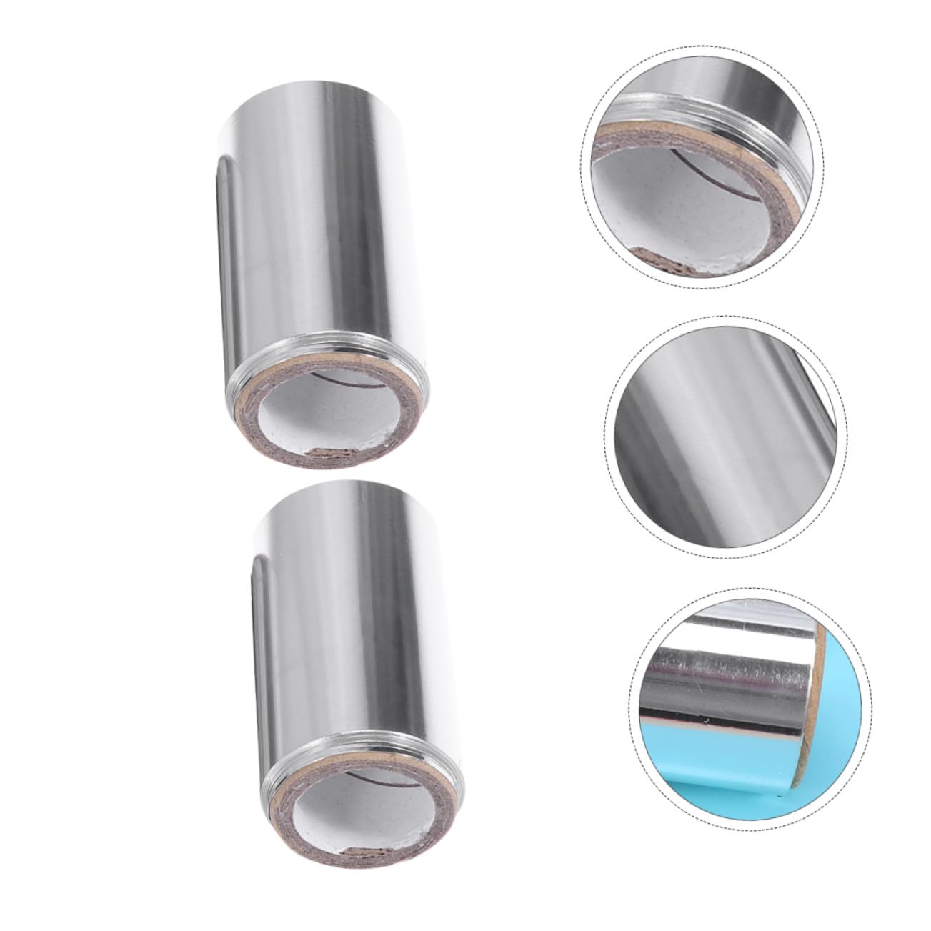 2 Rolls Hair Highlighting Foil Hair Coloring Perm Aluminum Foil Tool for Professional and DIY Use