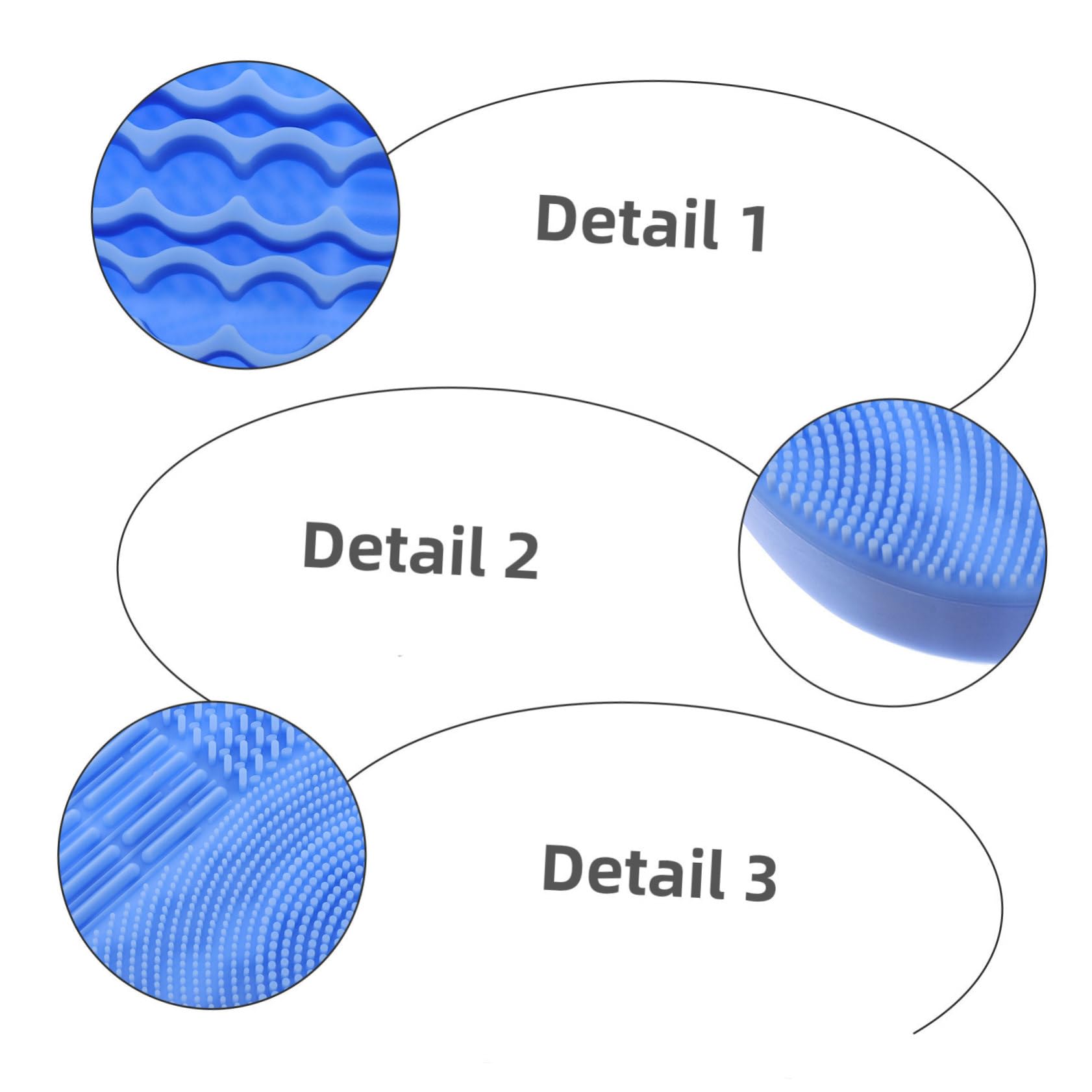 TOVINANNA Silicone Makeup Brush Cleaning Mat Brush Stand Holder Kit Face Brush Scrubber Pad for Women