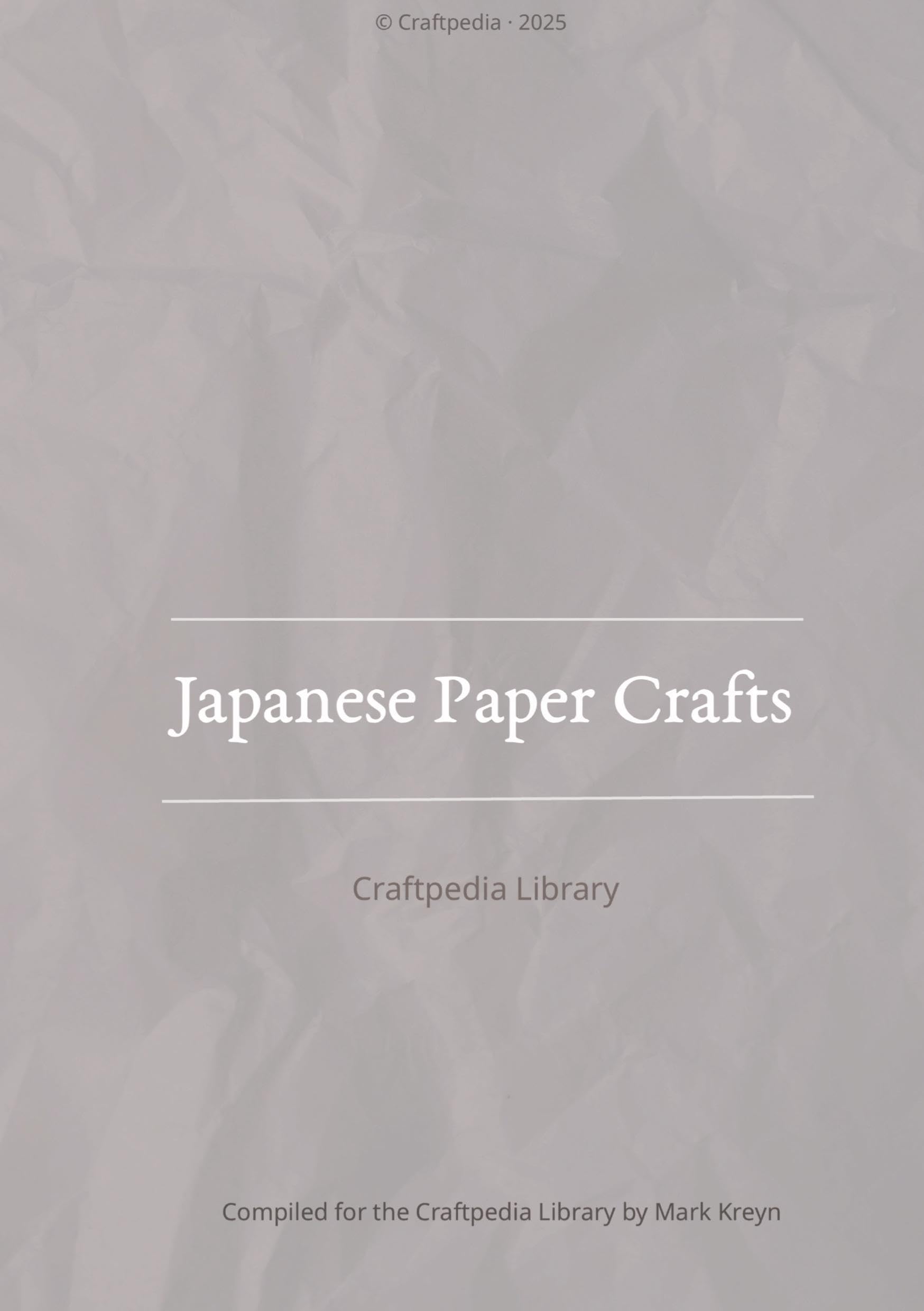 Japanese Paper Crafts