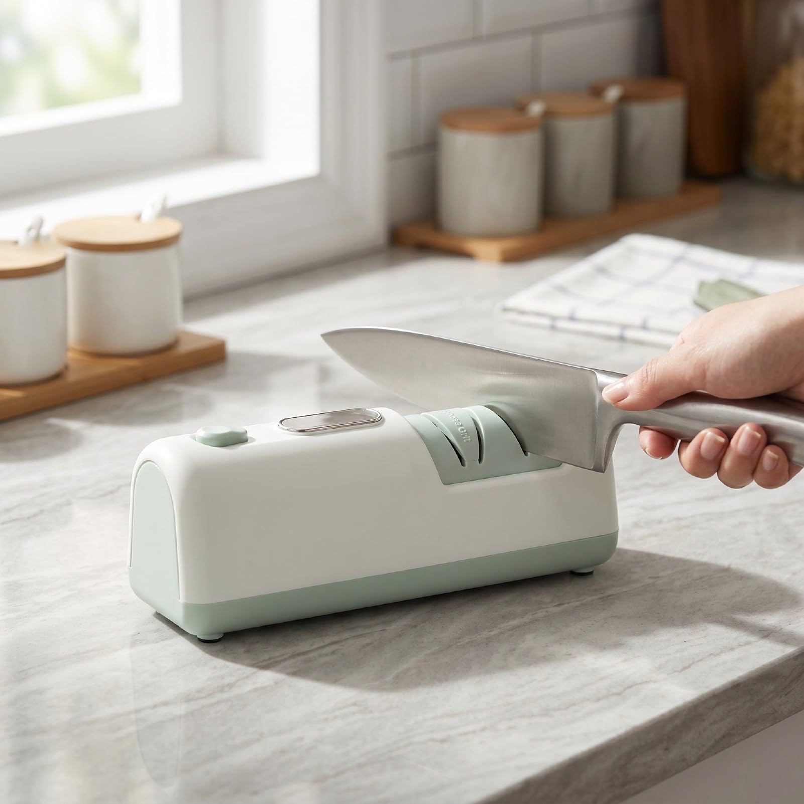 Aiguiseur de Couteaux électrique Fil pour Ciseaux de Cuisine