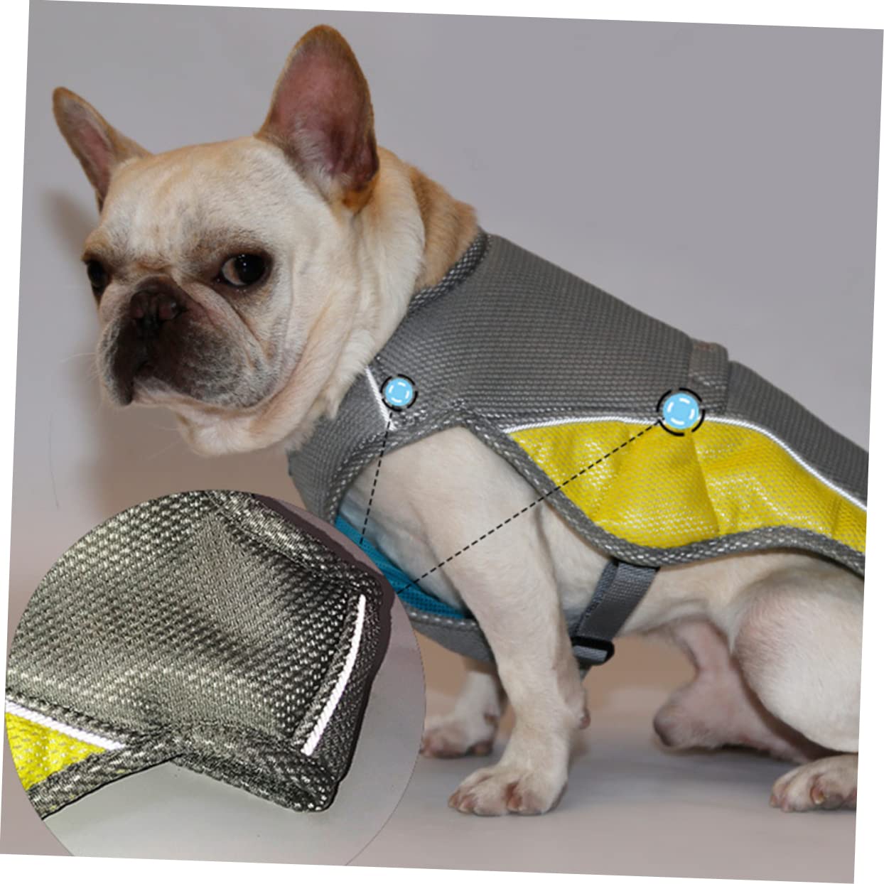 SUPVOX 3pièces Gilet Rafraîchissant pour Chien Veste Reflechissante Été s Gilet De Refroidissement Respirant pour Animaux De Compagnie