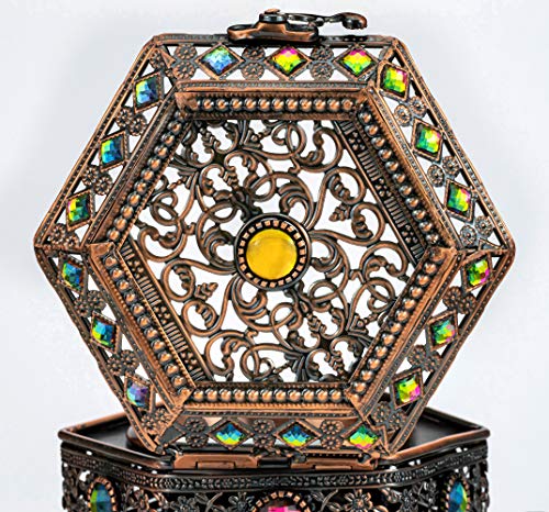 Am Regulator Electric Incense Burner - Oud Frankincense Resin Burner With Adjustable Timer & Storage Drawer (Copper) #TOP4