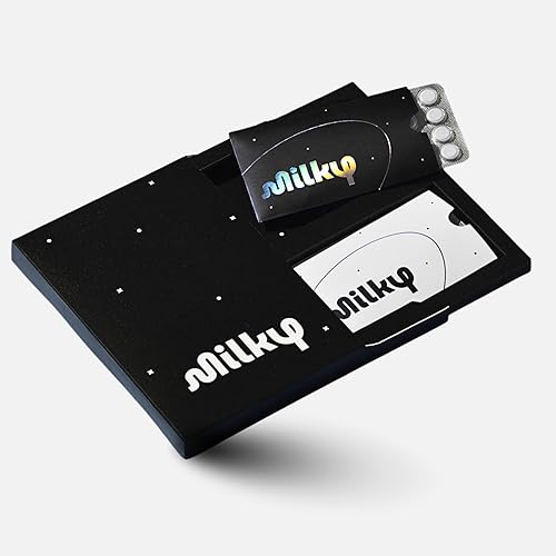 Milky Píldoras de intolerancia a la lactosa - 10,800 FCC - Alivio lácteo para la intolerancia a la lactosa - Tabletas de enzima lactasa - Hinchazón