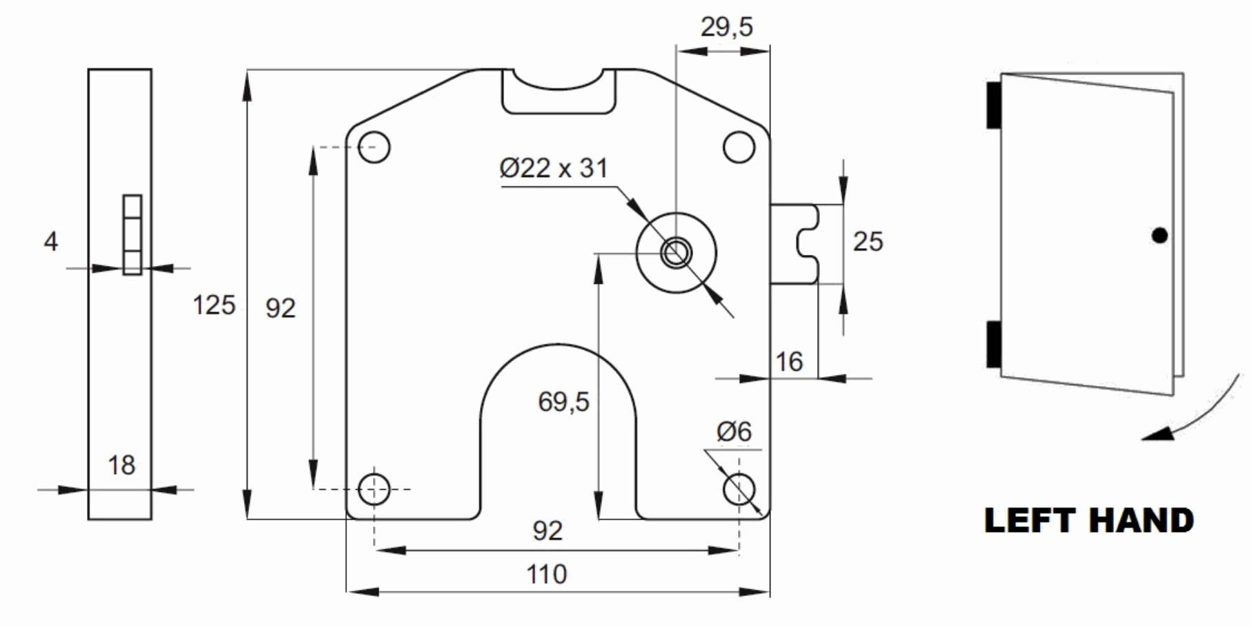 UMAXO® Serrure à consigne pour 1 euro, serrure de pièces pour araignées, vestiaires, école, armoires, etc.