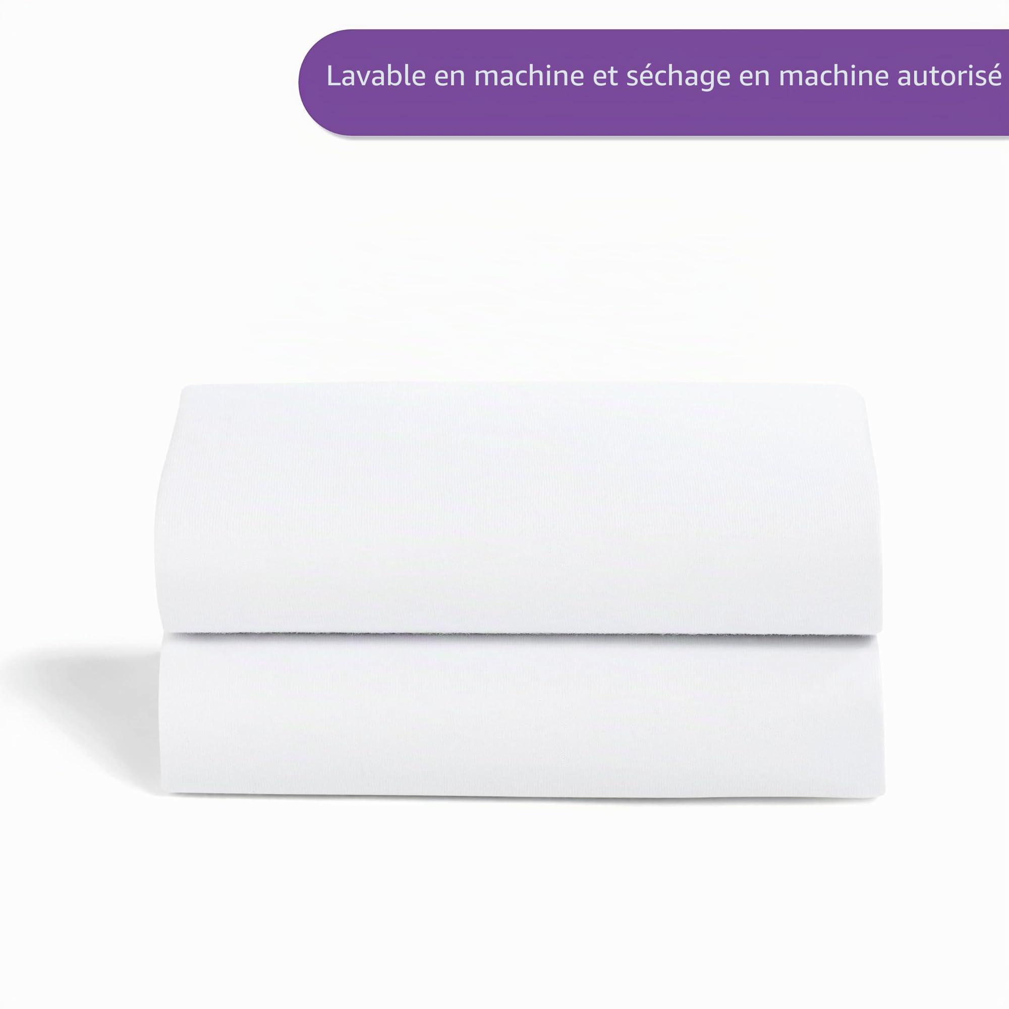 Snüz Draps-Housses pour Berceau de Chevet, Blanc, 280 g, BD028BL