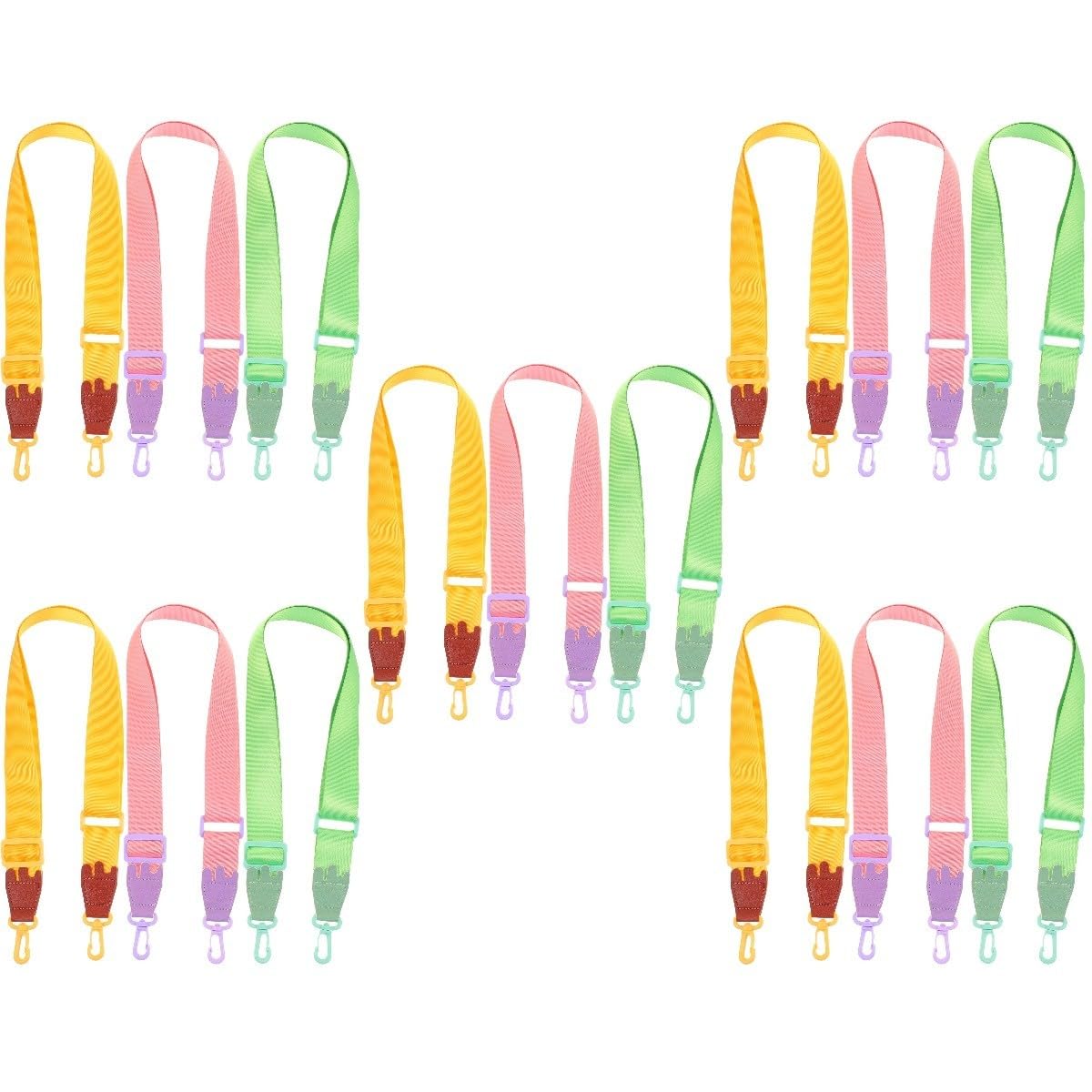 Uonlytech 15pièces Sangles Réglables pour Bouteilles Eau Support Pratique pour Garçon Fille Transport Facile Randonnée pour Activités De Plein Air