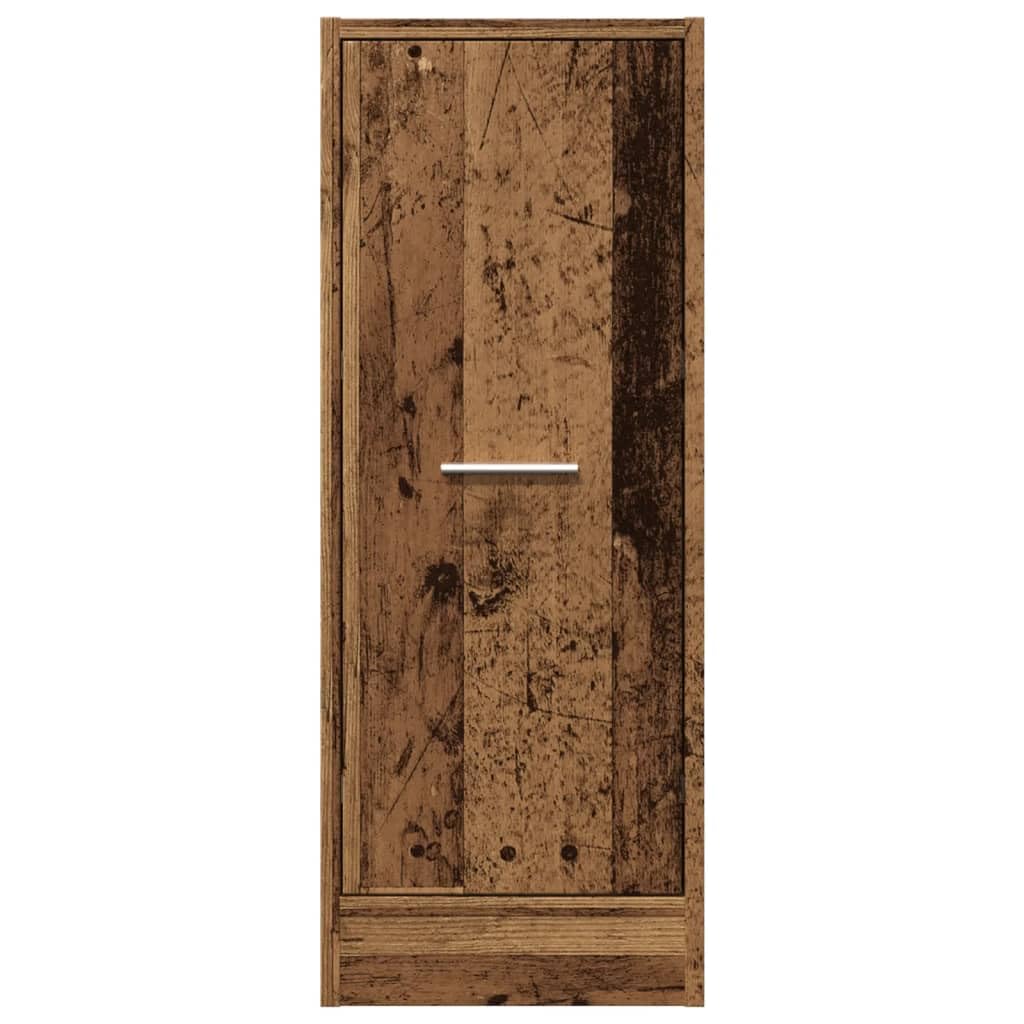 Armario farmacéutico vintage de madera vieja, 30 x 41 x 77,5 cm, con 2 cajones, capacidad de carga de 65 kg, material de madera, multifuncional, cocina, oficina, pasillo
