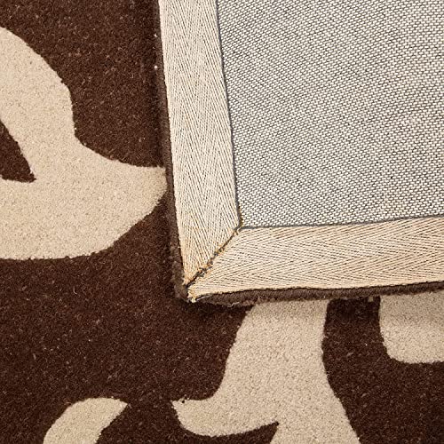 Image of Export Quality Handtufted Woolen Carpet for Living Room Bedroom & Hall - Color - Brown /Choco - Size - 12 x 14 Feet