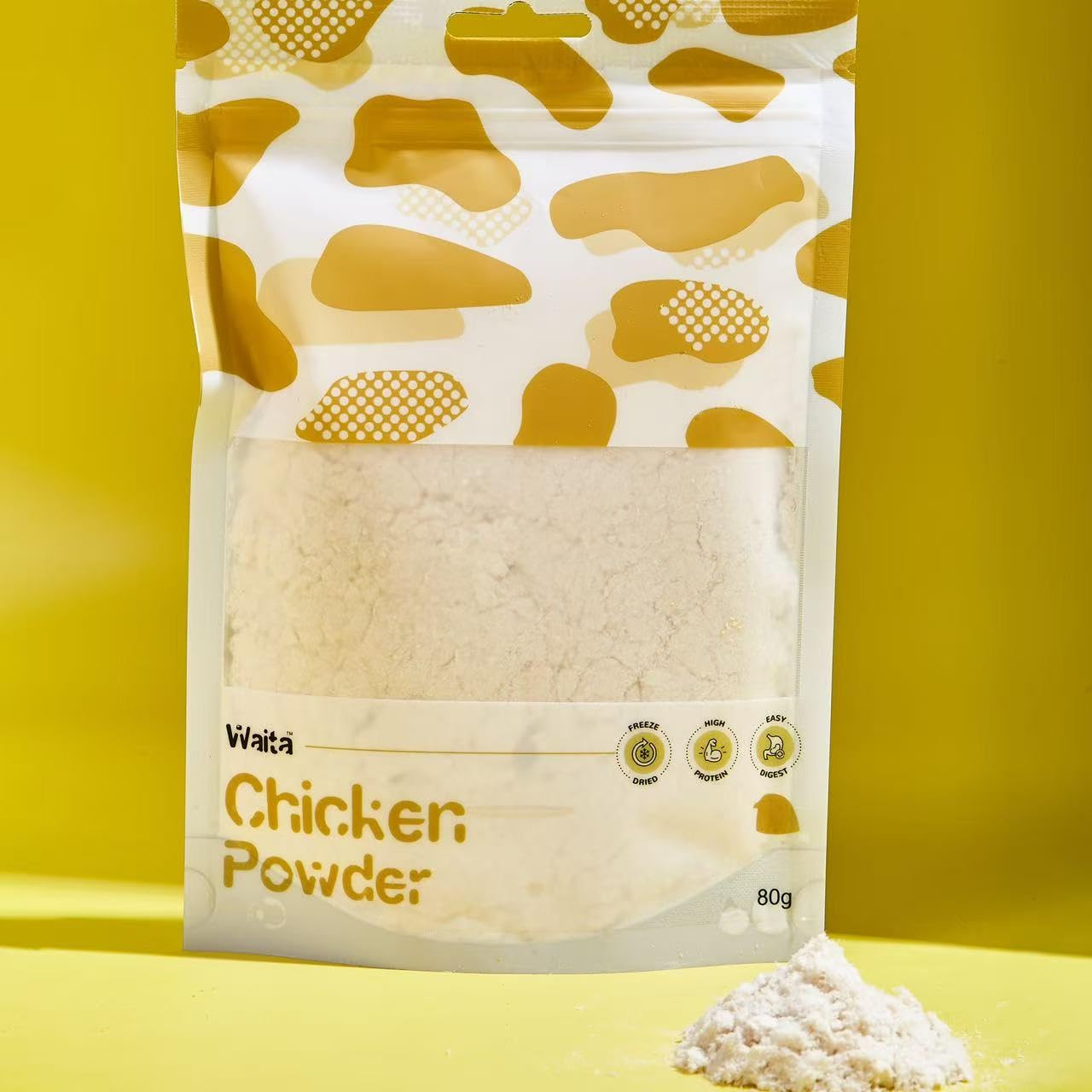 Cat Treats Dog Treats Natural Fresh Freeze-Dried Chicken Powder Pet Food Topper 80g bag — image 1