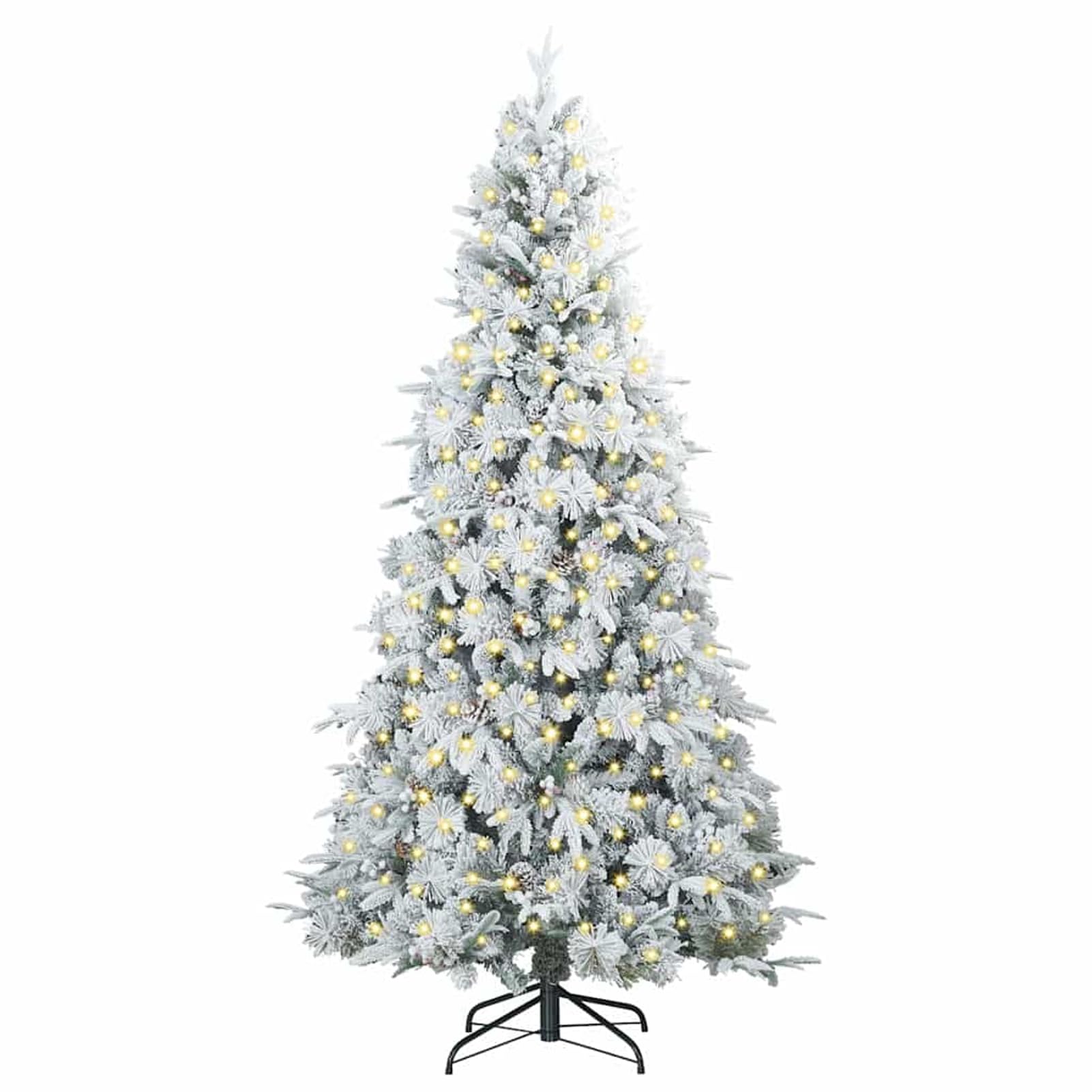 Tidyard Árbol de Navidad Moderno Cono 240cm LED Blanco Cálido USB Interior/Exterior Modelo YFXQY-3397506ES