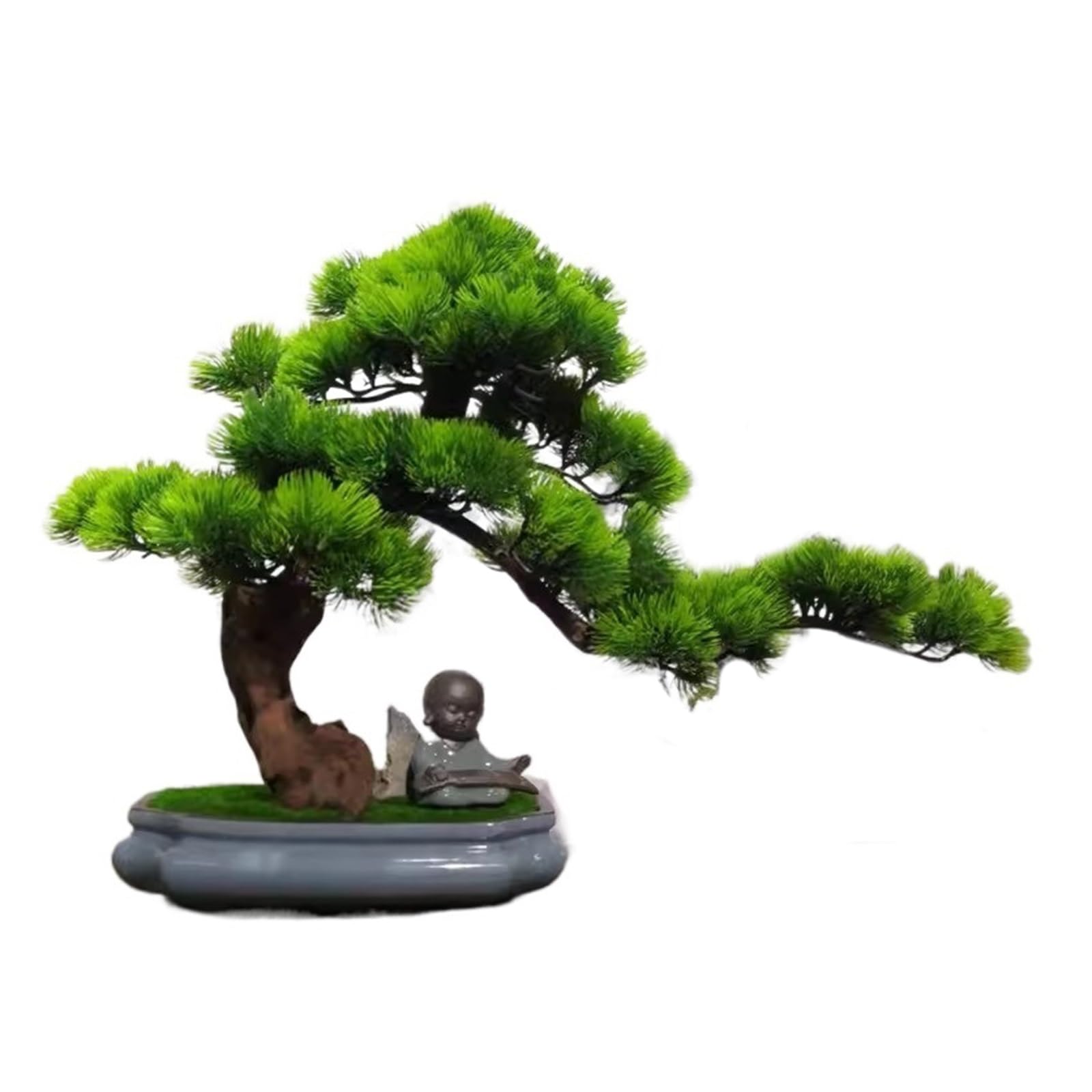 MYUYEE Artificial Bonsai Tree Simulated Pine Bonsai Decoration Pine Bonsai Living Room Indoor Artificial Bonsai Decoration Artificial Tree (A)
