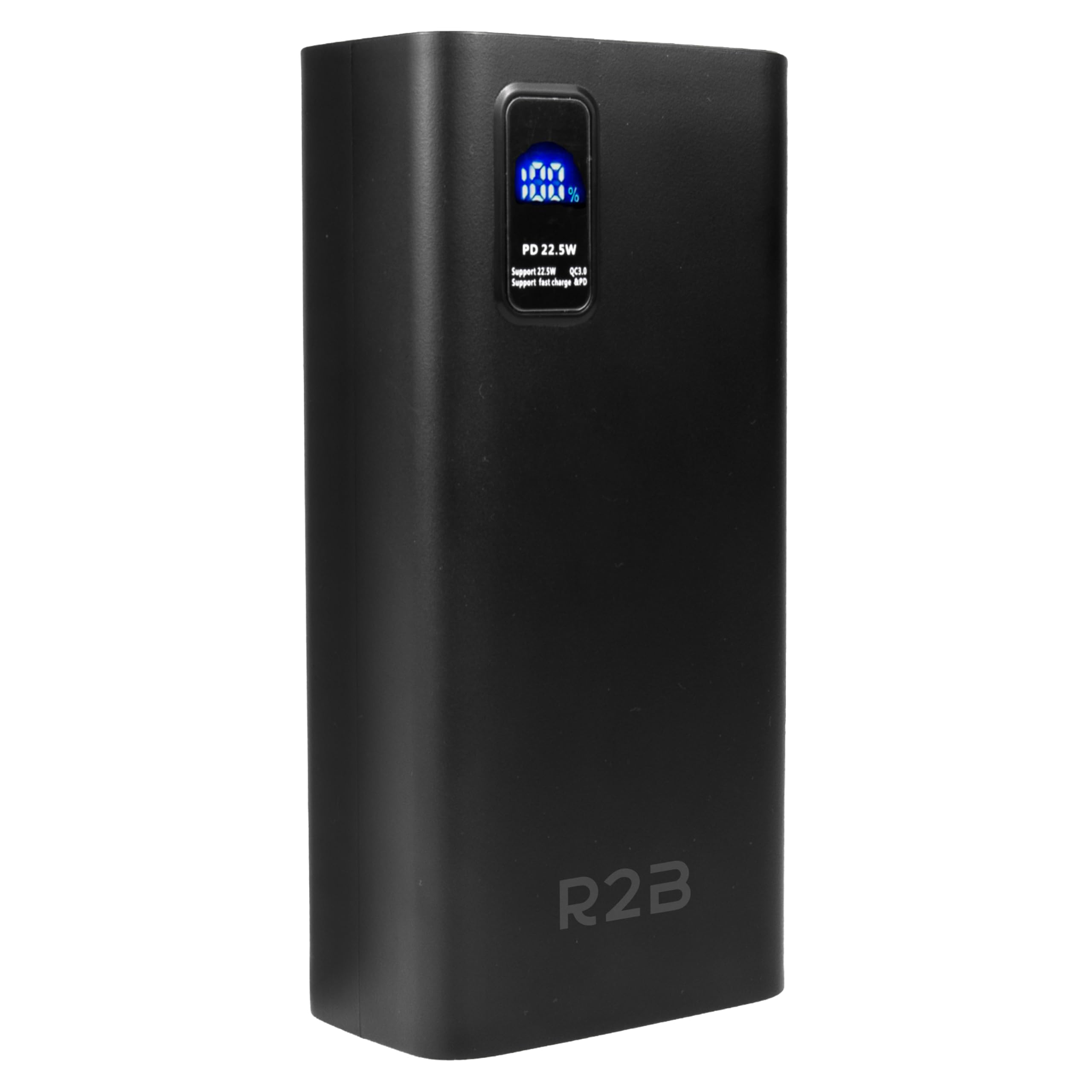 R2B Power Bank 30000mAh – Externe Powerbank mit Schnellladefunktion, USB C PD 20W, LED Anzeige, Tragbarer Handyakku und Ladegerät