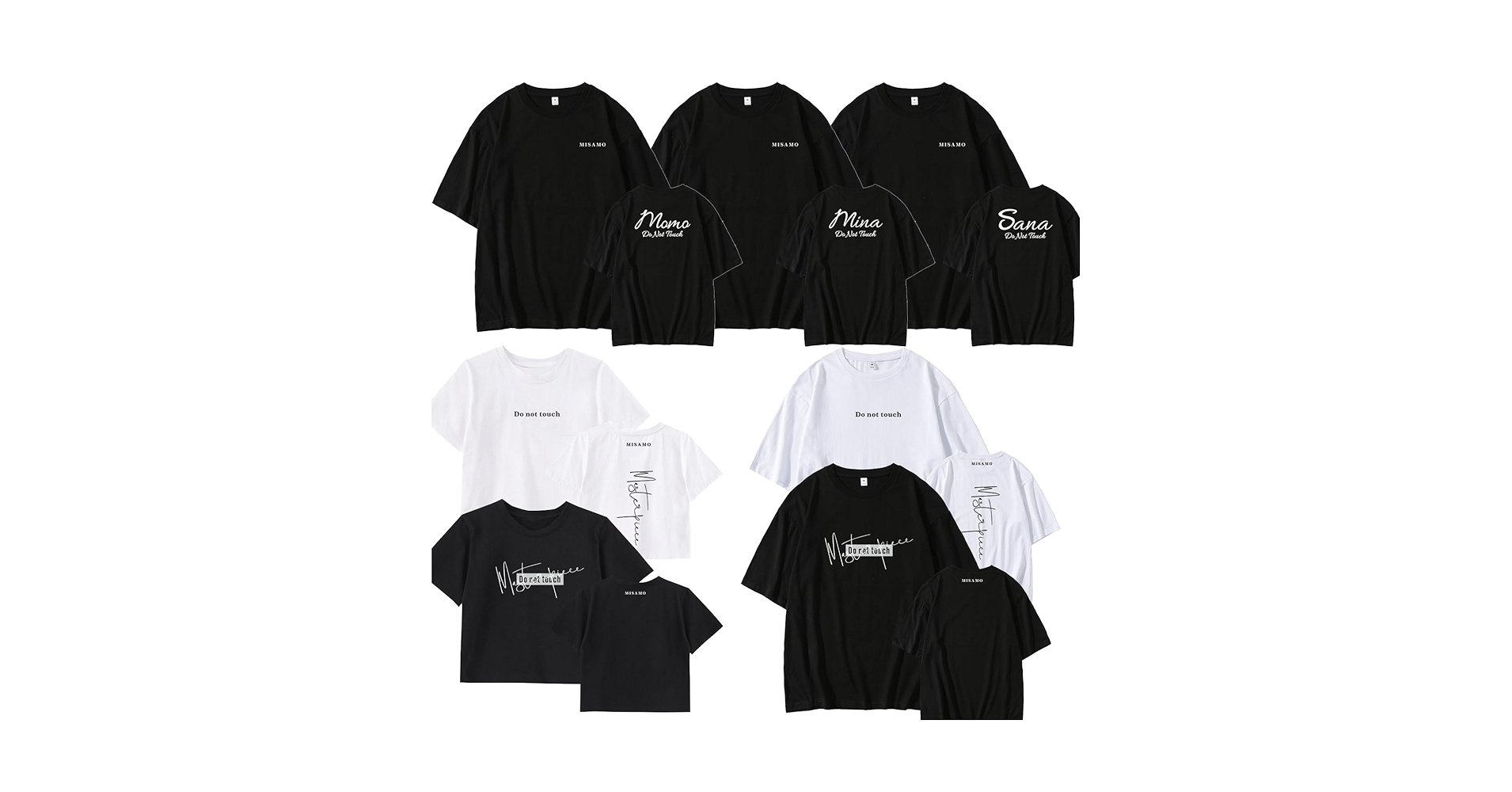 TWICE MISAMO ミサモ DO NOT TOUCH Tシャツ L 白 TWICE MISAMO ミサモ DO NOT TOUCH Tシャツ L 白 Amazon.co.jp