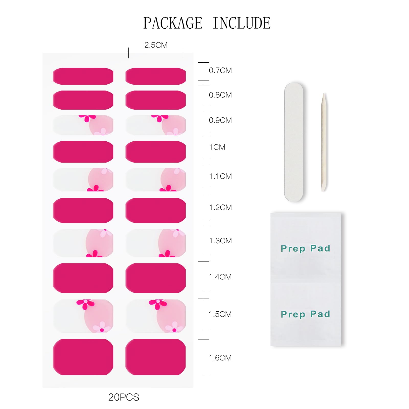 JMEOWIO French Manicure Gel Sticker UV Nail Wrap Nagelsticker