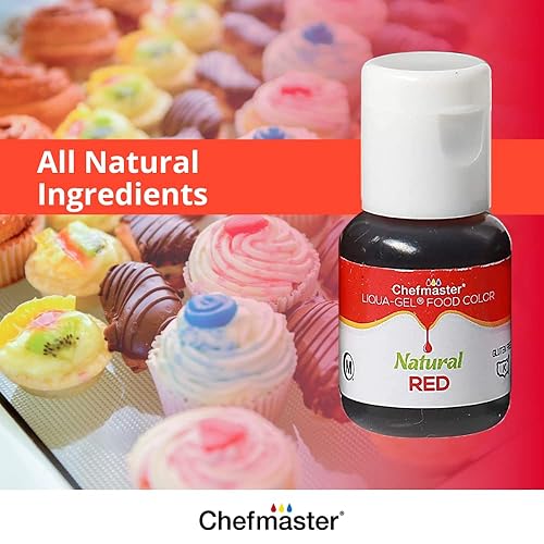 Miniatura 3 de Chefmaster - Kit de colorante natural para alimentos en gel de lika - Colorante natural para alimentos en gel - Paquete de 4 unidades - Ingredientes
