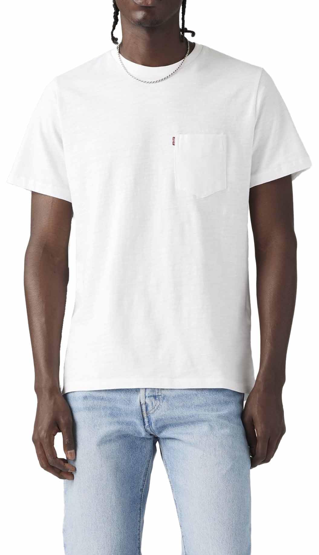 Levi's Men's SS Classic Pocket Tee Sweater, White +, XL