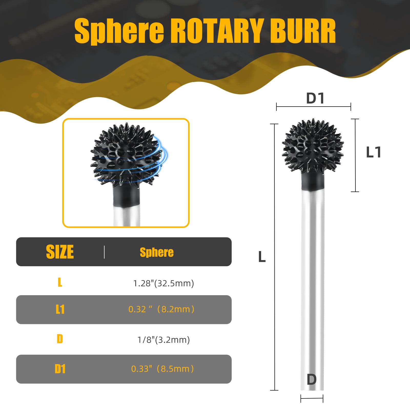 Carbide Rotary Burrs - Wood Carving Kit -2