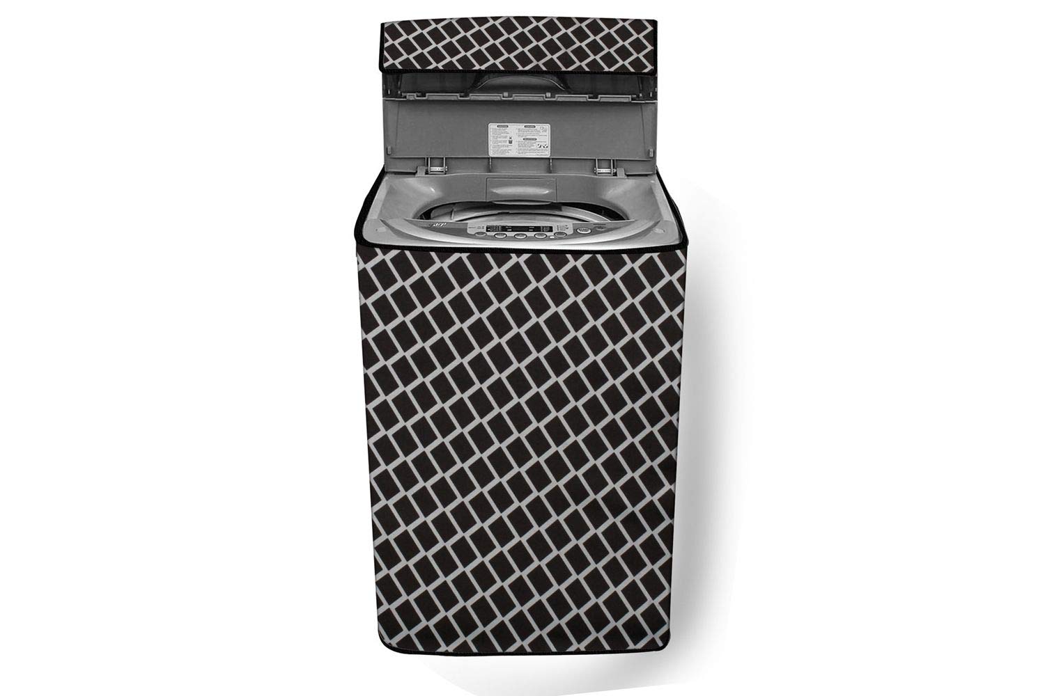 Stylista Top Load Fully Automatic Washing Machine Cover Suitable for Samsung 6 kg, 6.2 kg, 6.5 kg, 7 kg & 7.5 kg Grey Check Stylista Top Load Fully Automatic Washing Machine Cover Suitable for Samsung 6 kg, 6.2 kg, 6.5 kg, 7 kg & 7.5 kg Grey Check